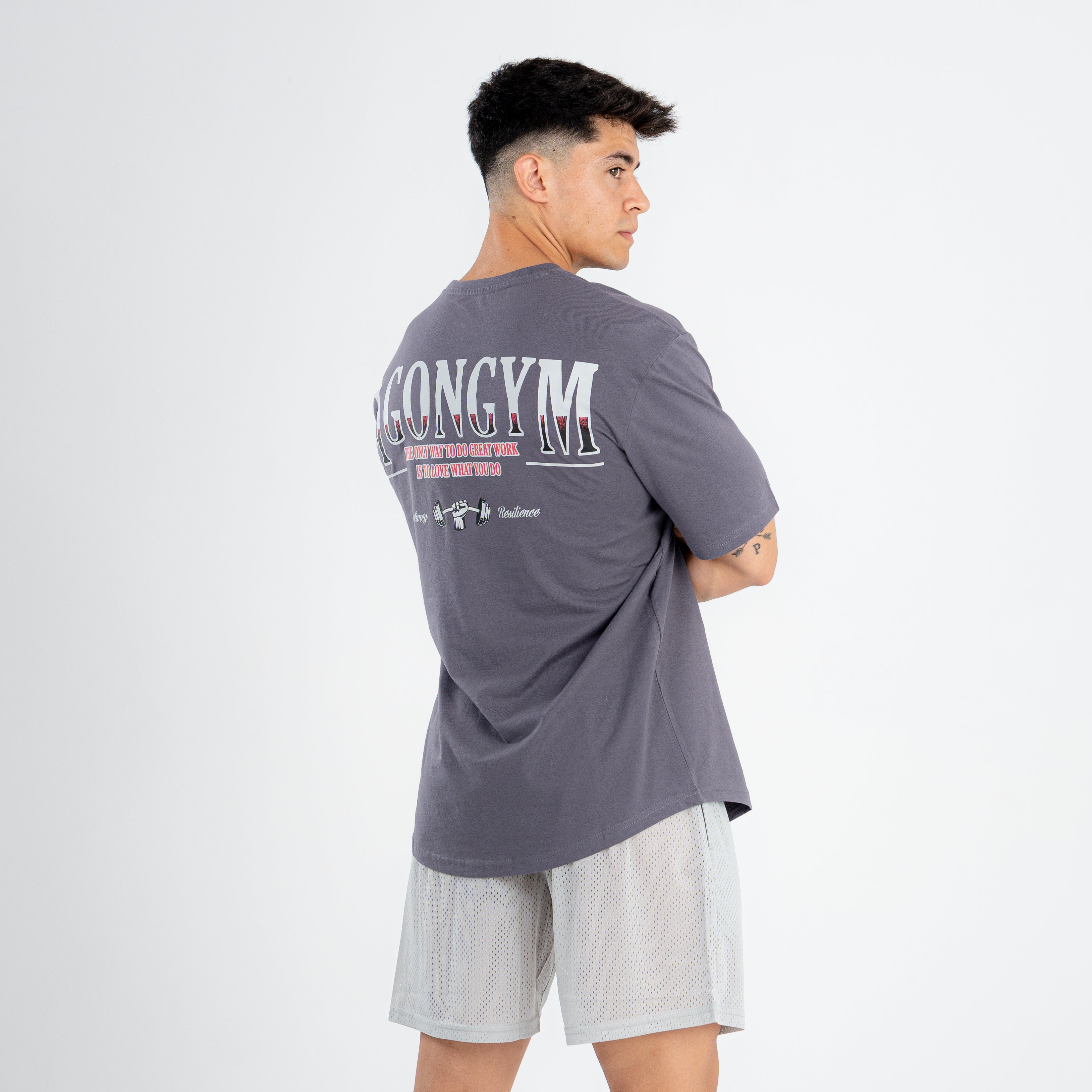 RETROWORKOUT OVERSIZE - DARK GREY