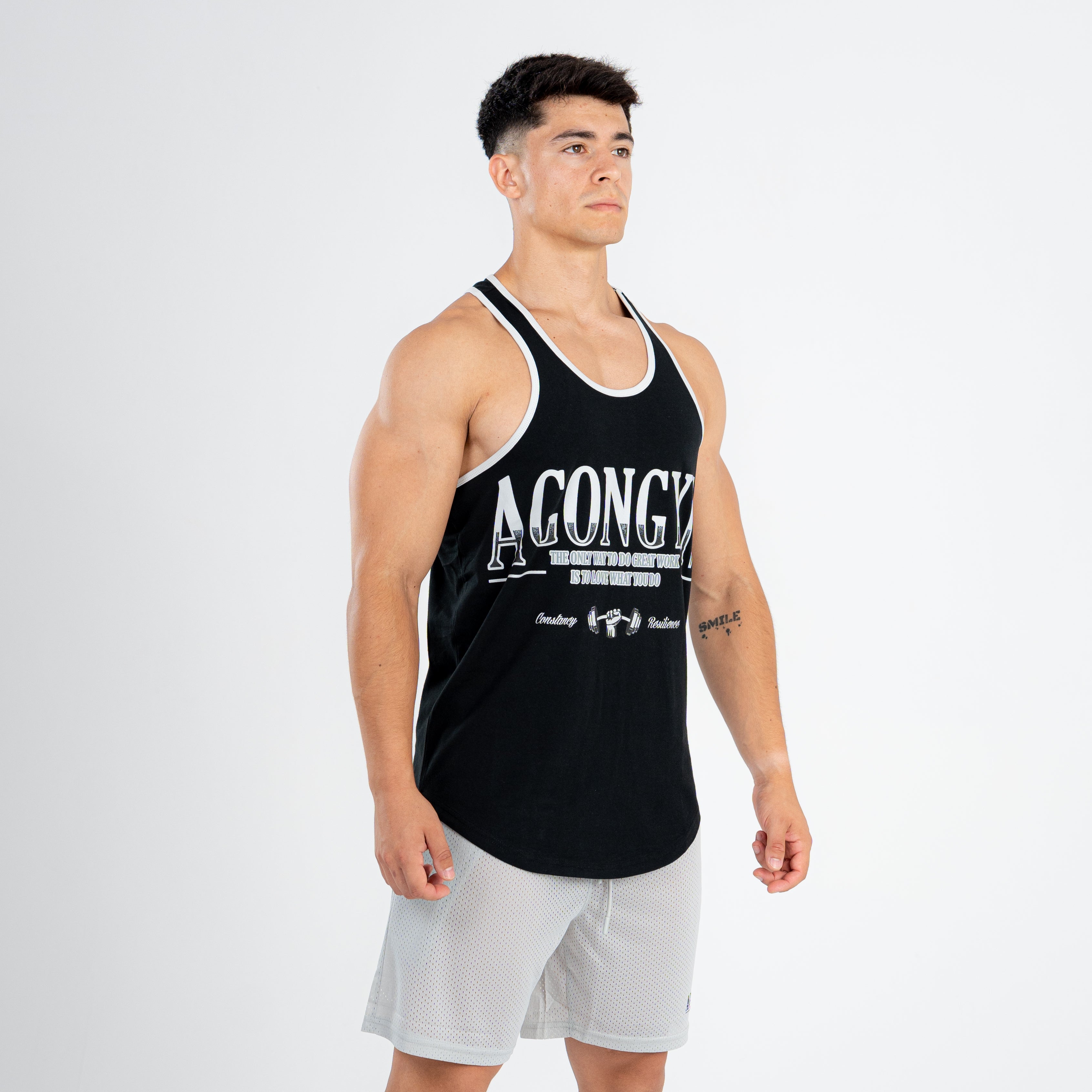 RETROWORKOUT STRINGER - BLACK