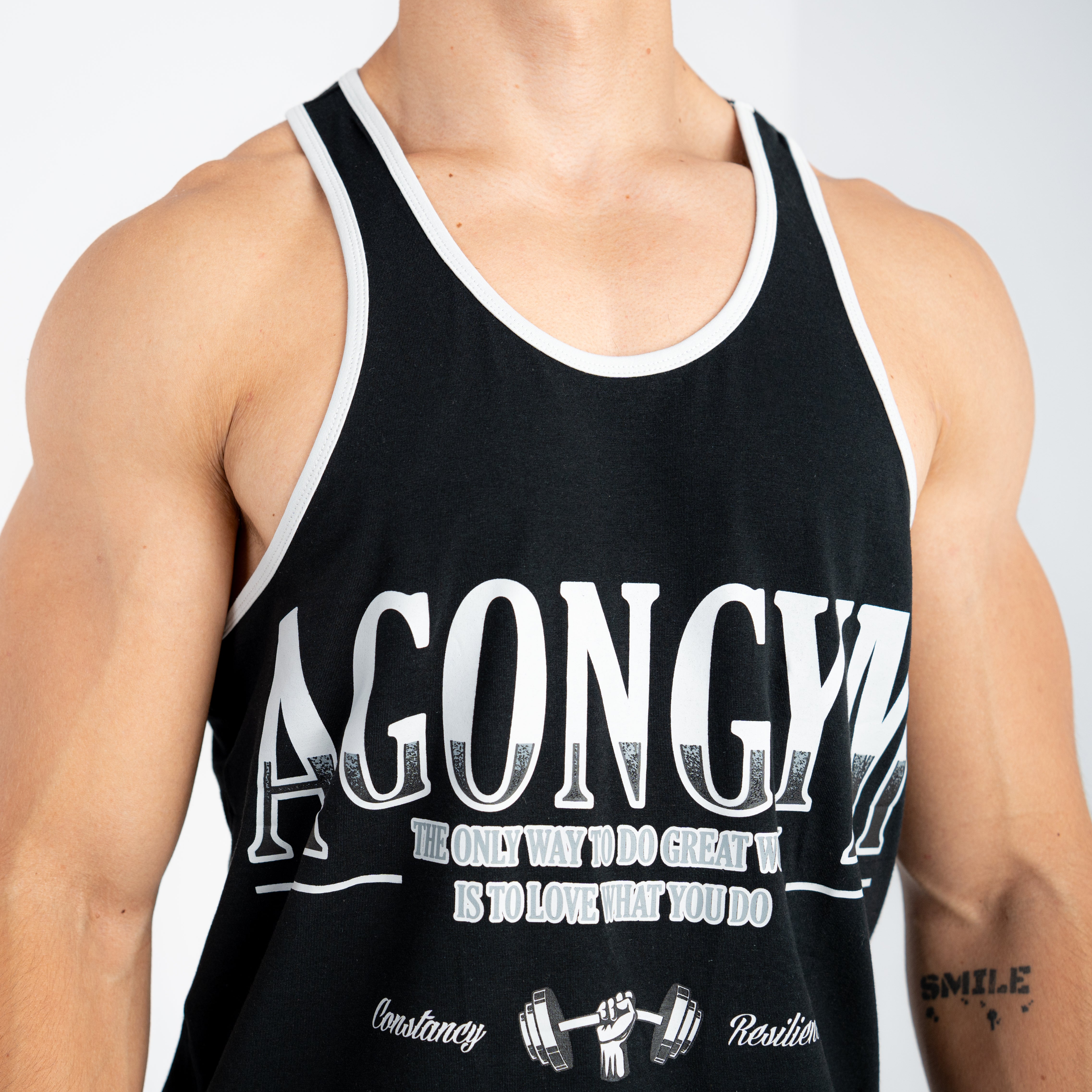 RETROWORKOUT STRINGER - BLACK