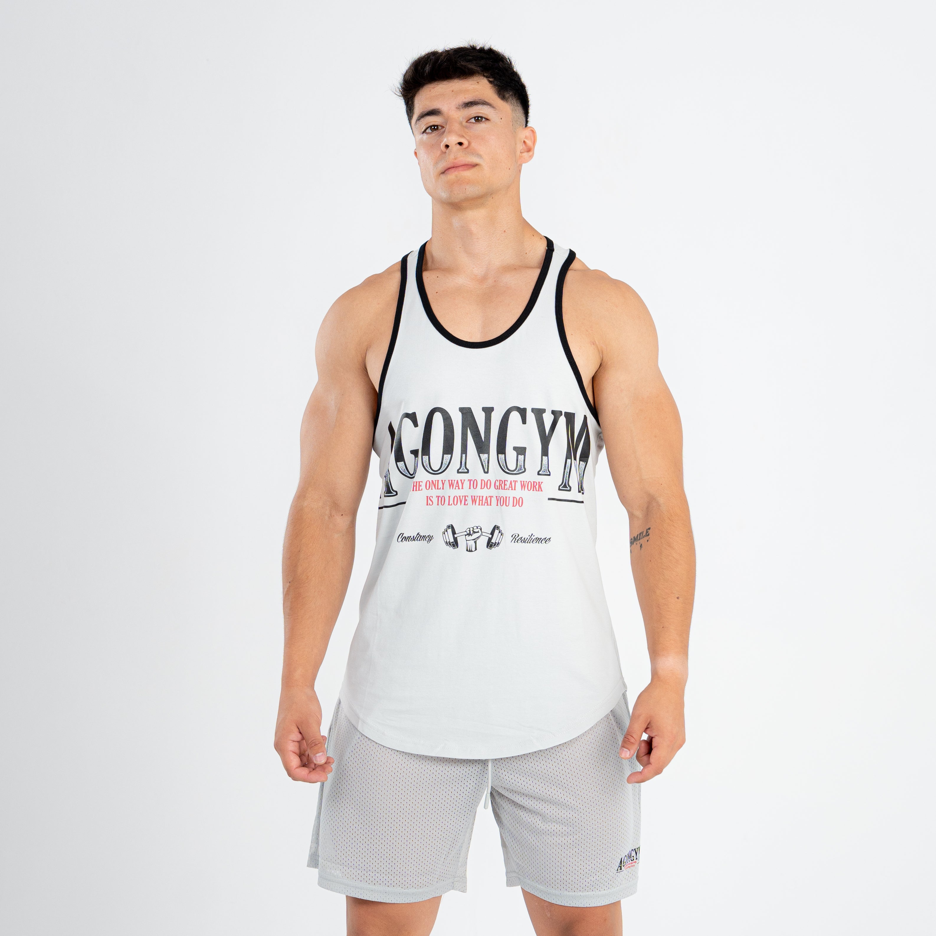 RETROWORKOUT STRINGER - LIGHT GREY