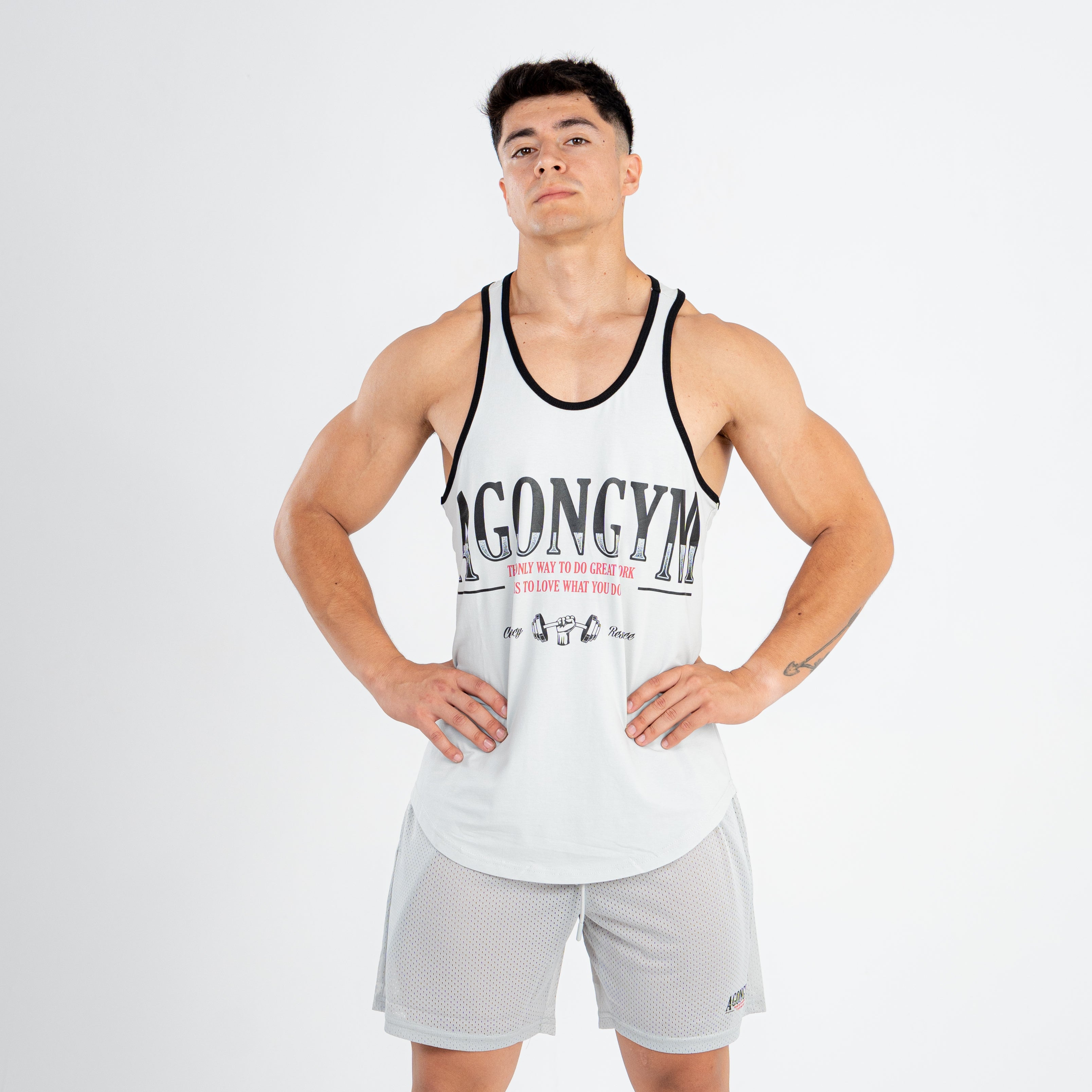 RETROWORKOUT STRINGER - LIGHT GREY