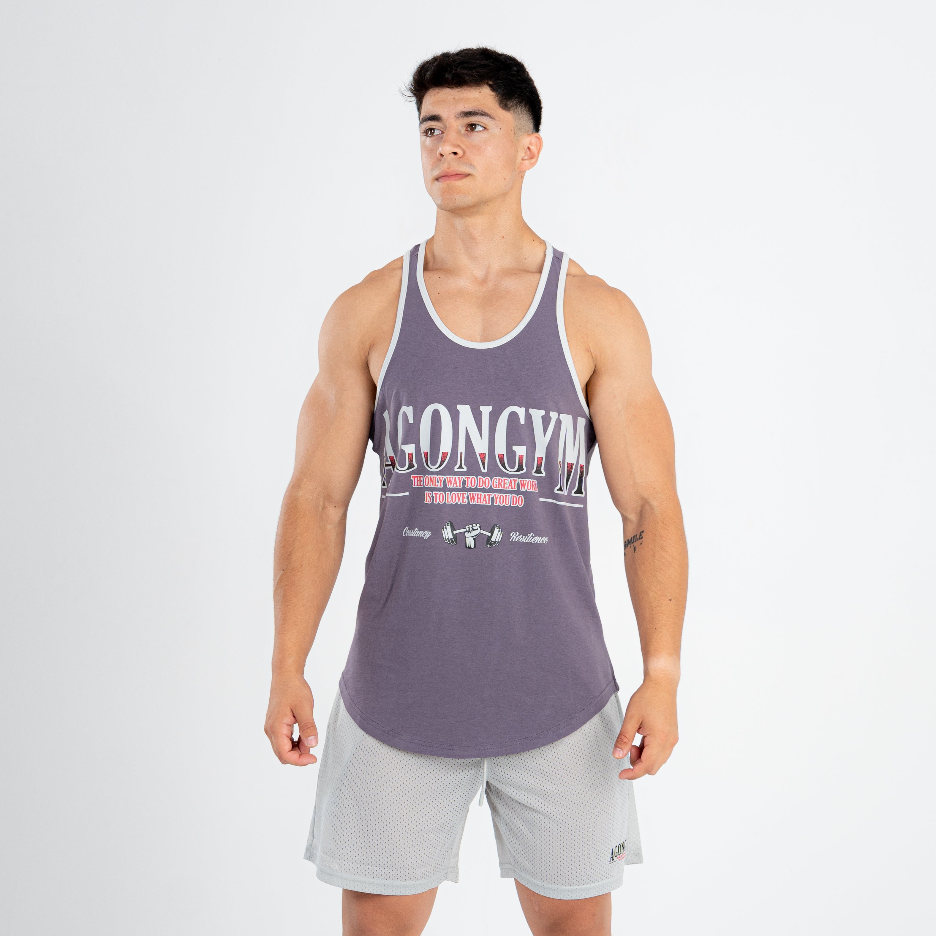 RETROWORKOUT STRINGER - DARK GREY