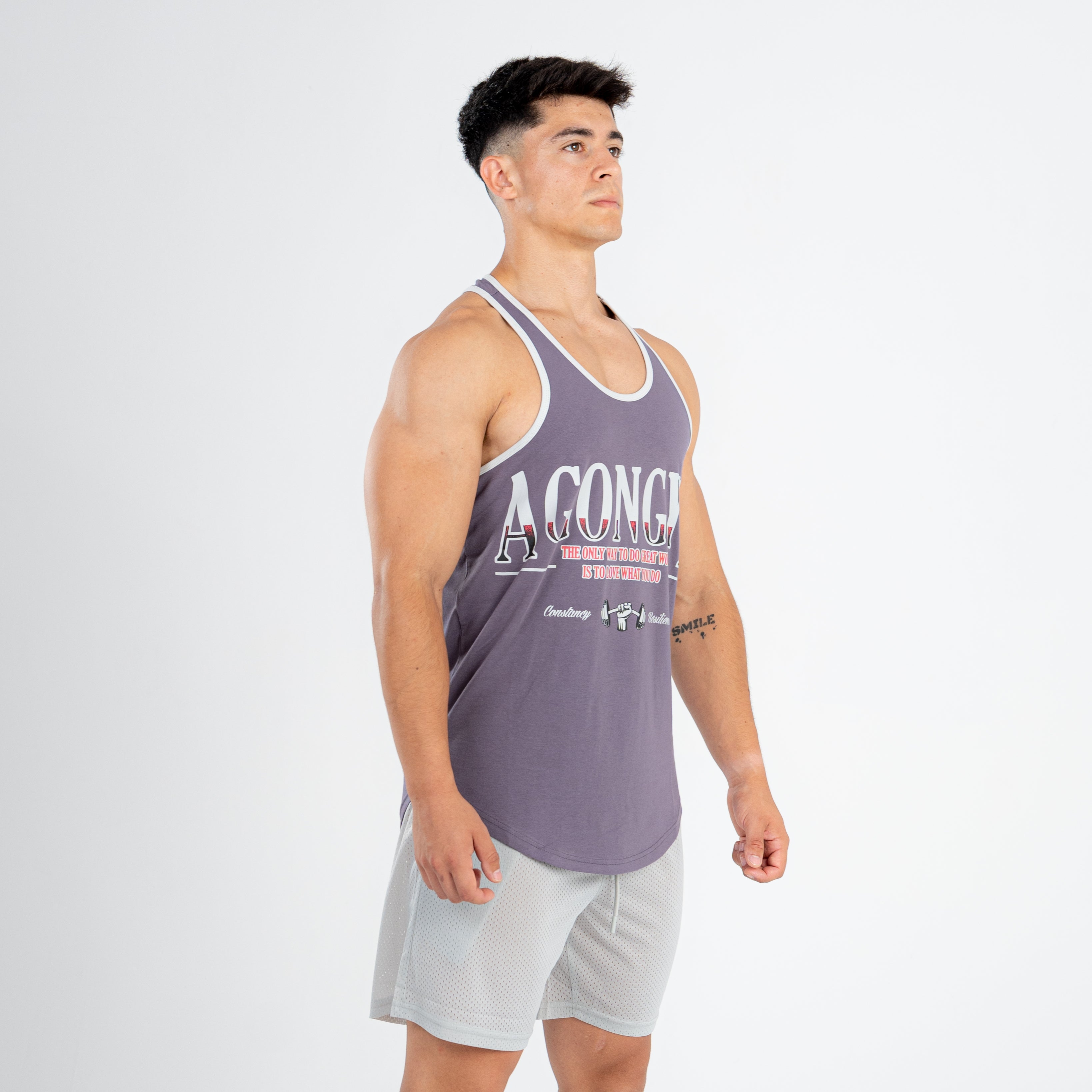 RETROWORKOUT STRINGER - DARK GREY