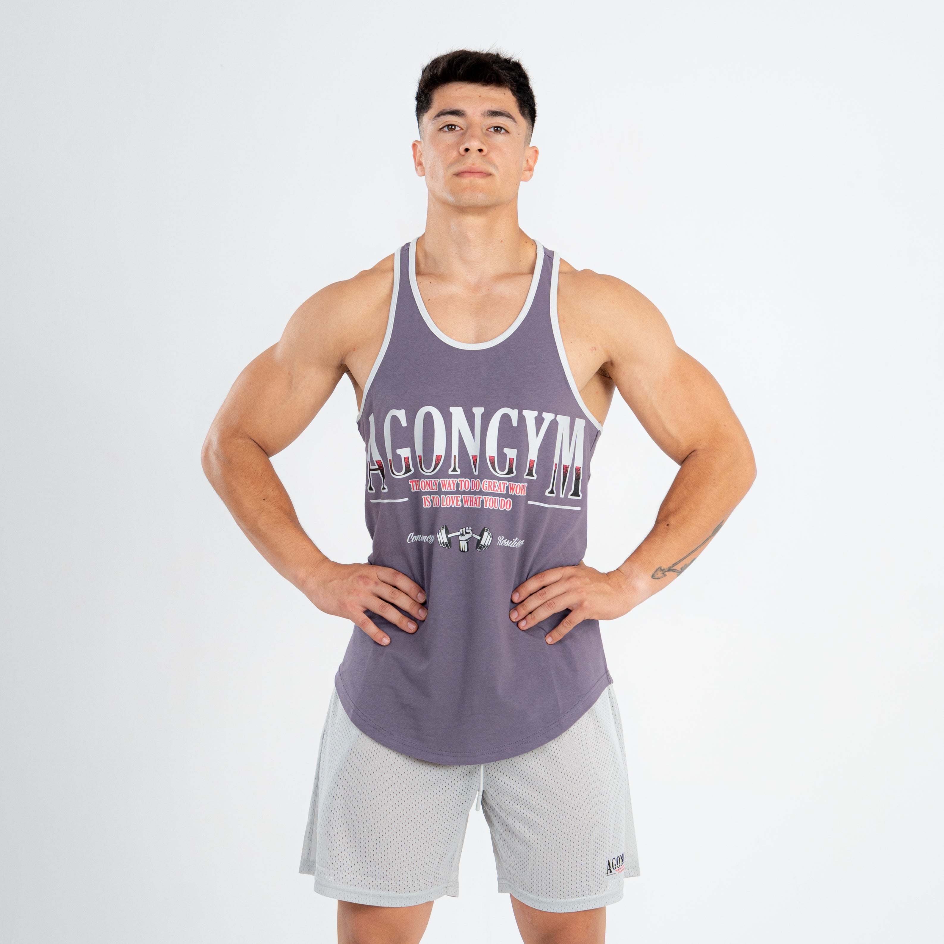 RETROWORKOUT STRINGER - DARK GREY