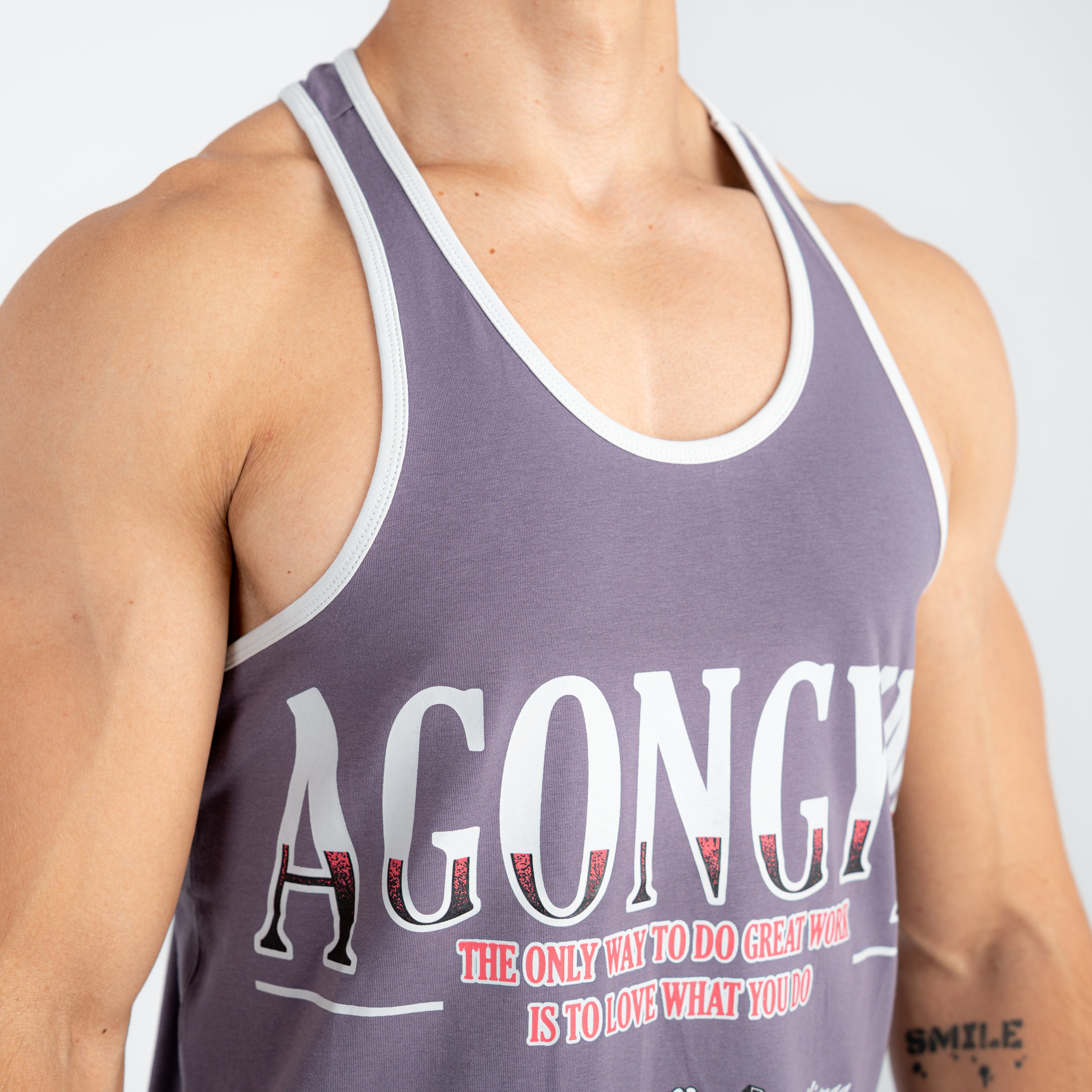 RETROWORKOUT STRINGER - DARK GREY