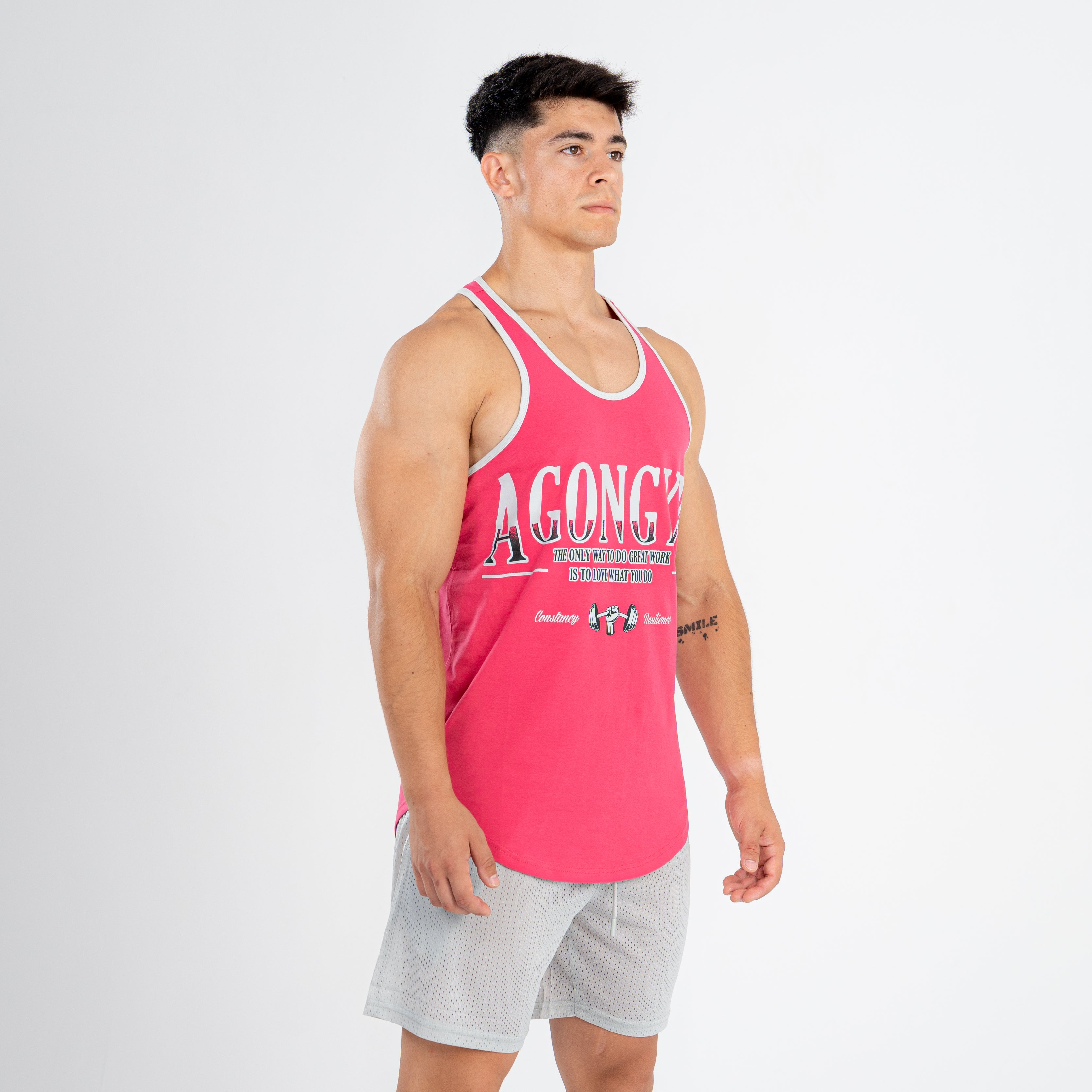 RETROWORKOUT STRINGER - RED MAGENTA