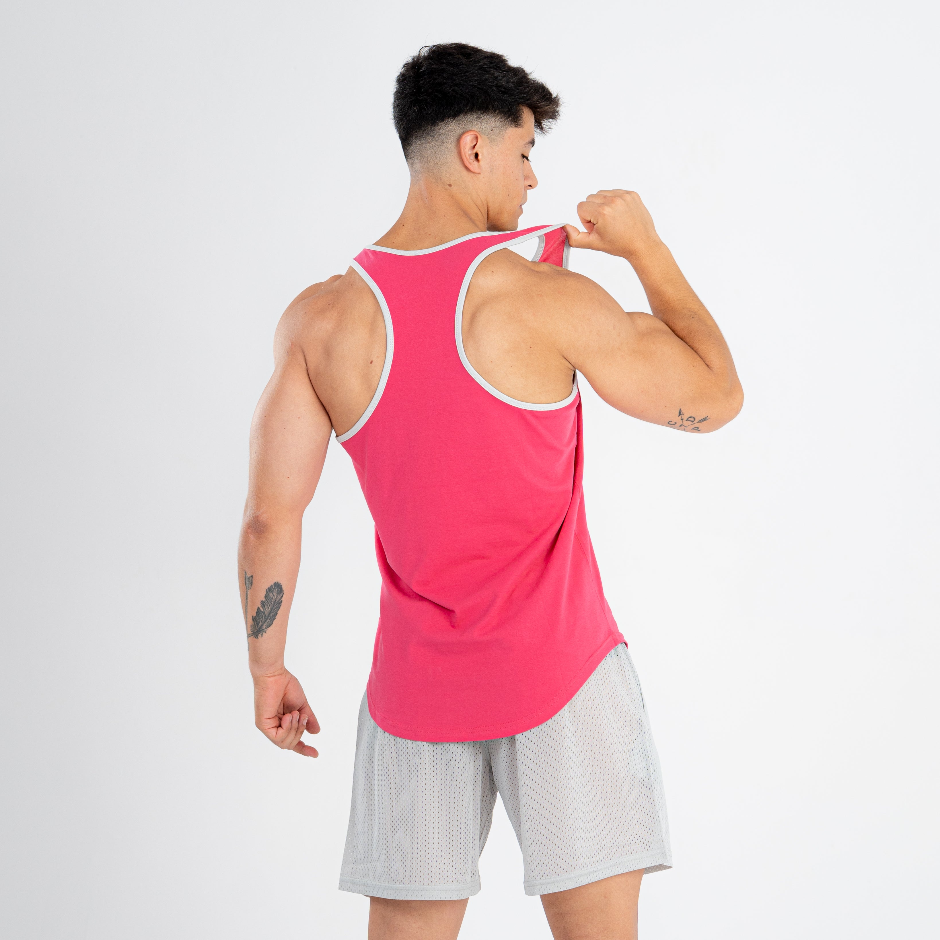 RETROWORKOUT STRINGER - RED MAGENTA