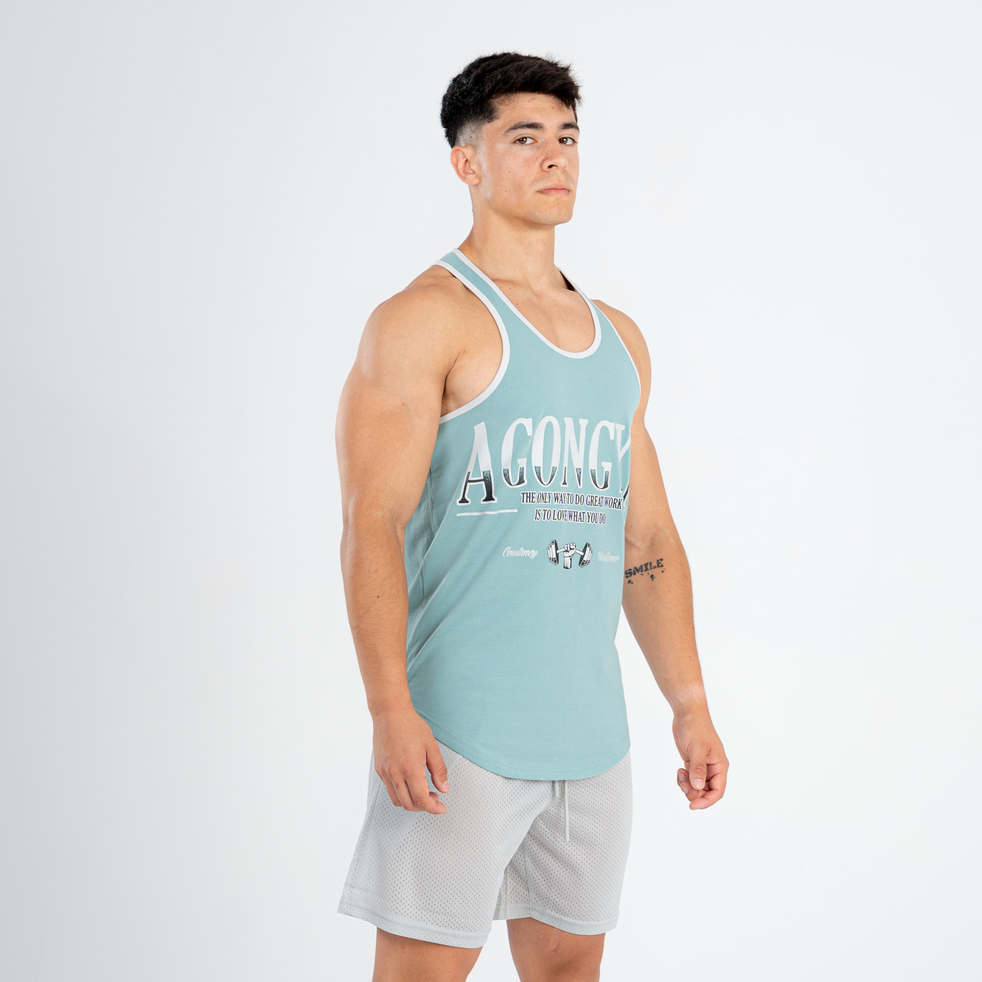 RETROWORKOUT STRINGER - SHADOW GREEN