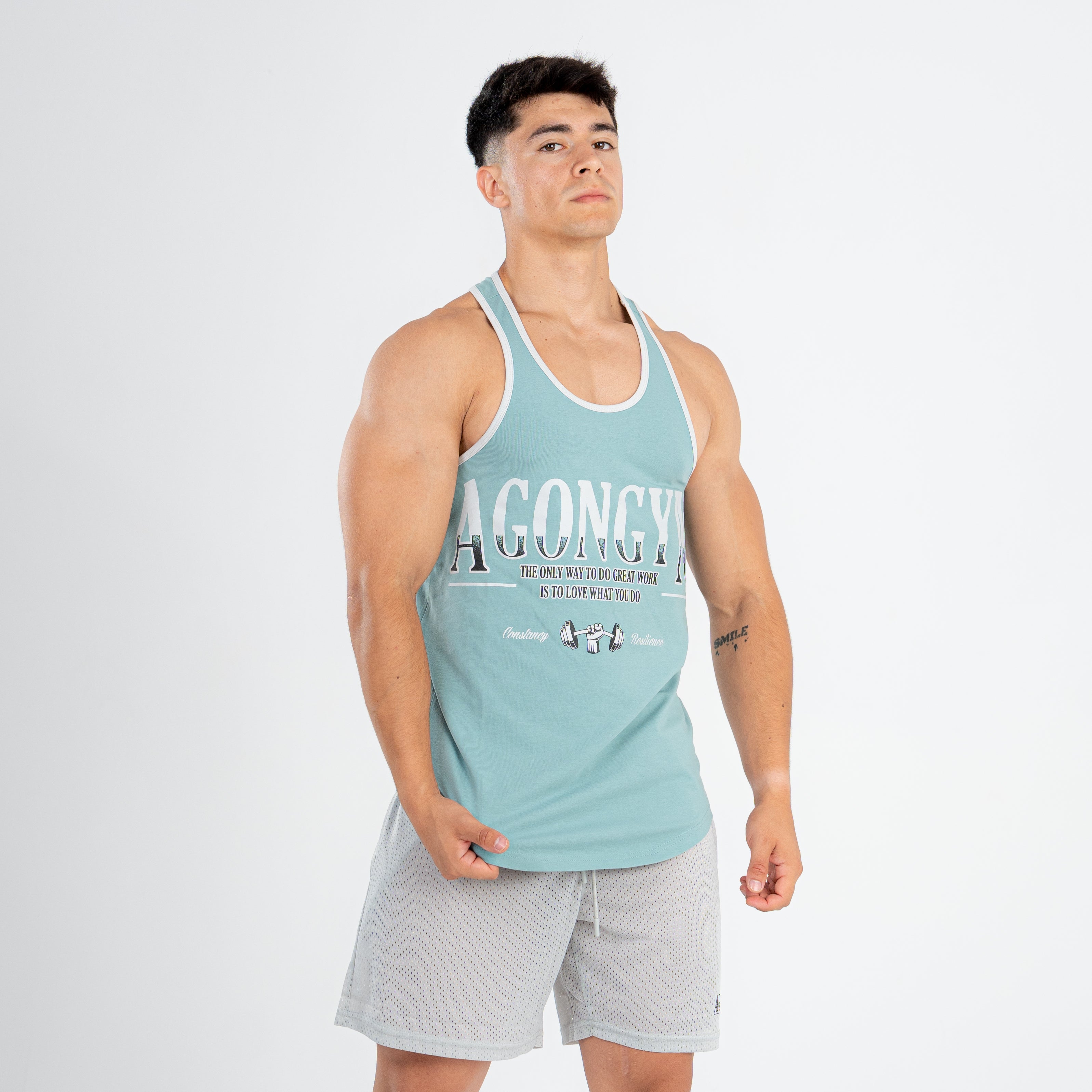 RETROWORKOUT STRINGER - SHADOW GREEN