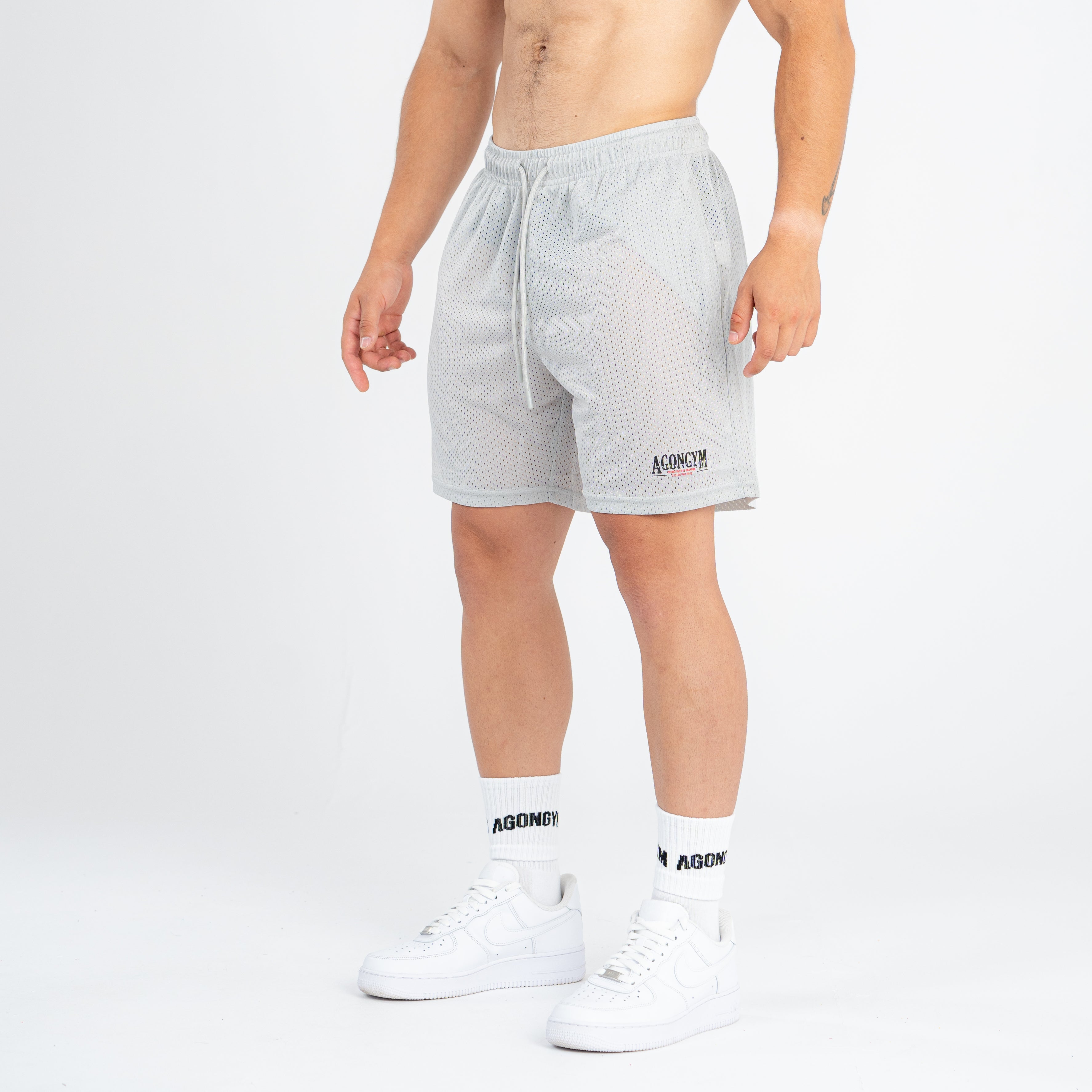 RETROWORKOUT SHORT - LIGHT GREY