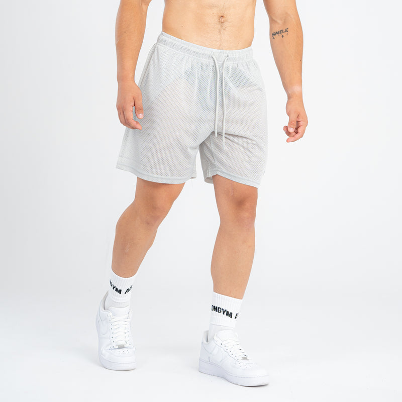 RETROWORKOUT SHORT - LIGHT GREY