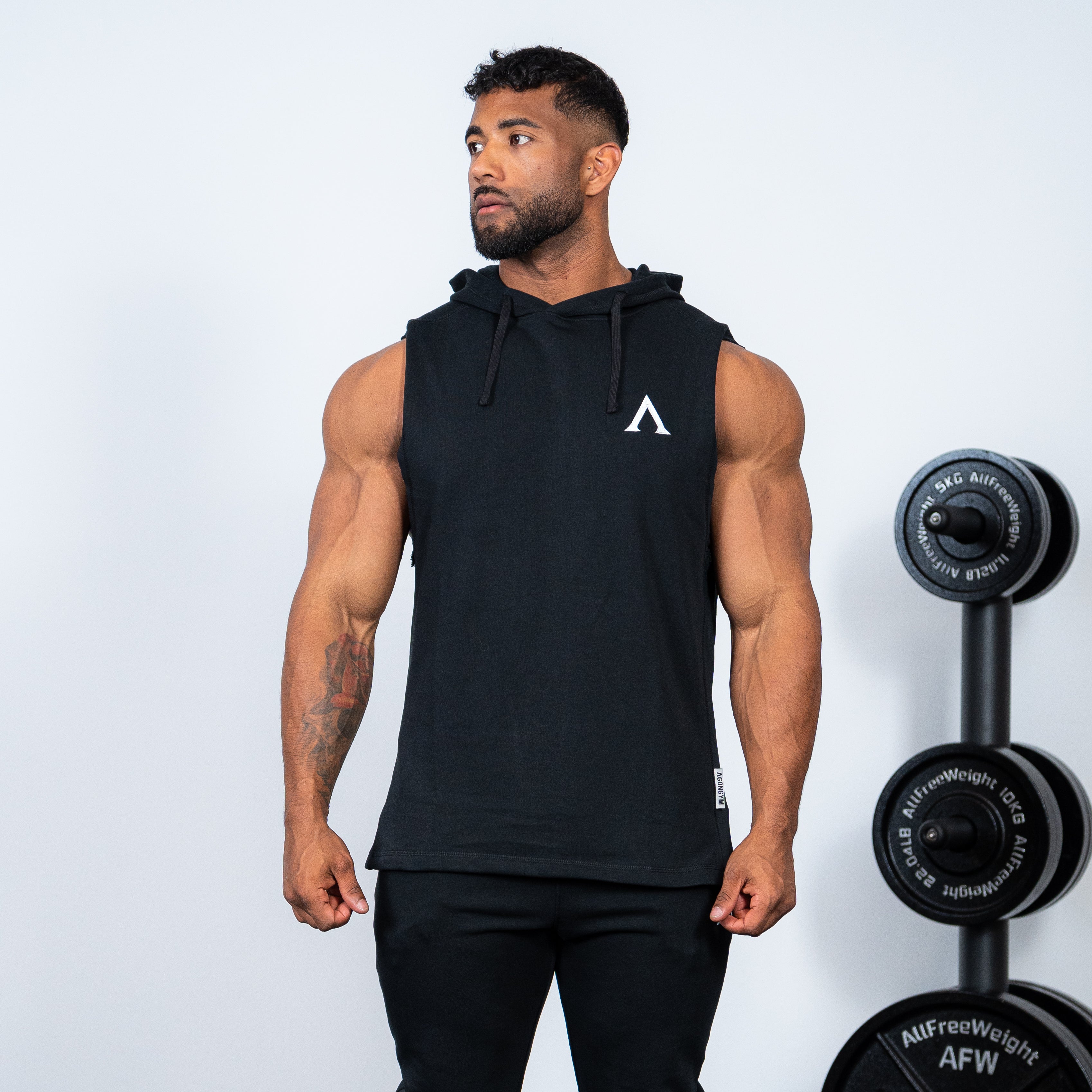 ORIGINAL TANK HOODIE - BLACK