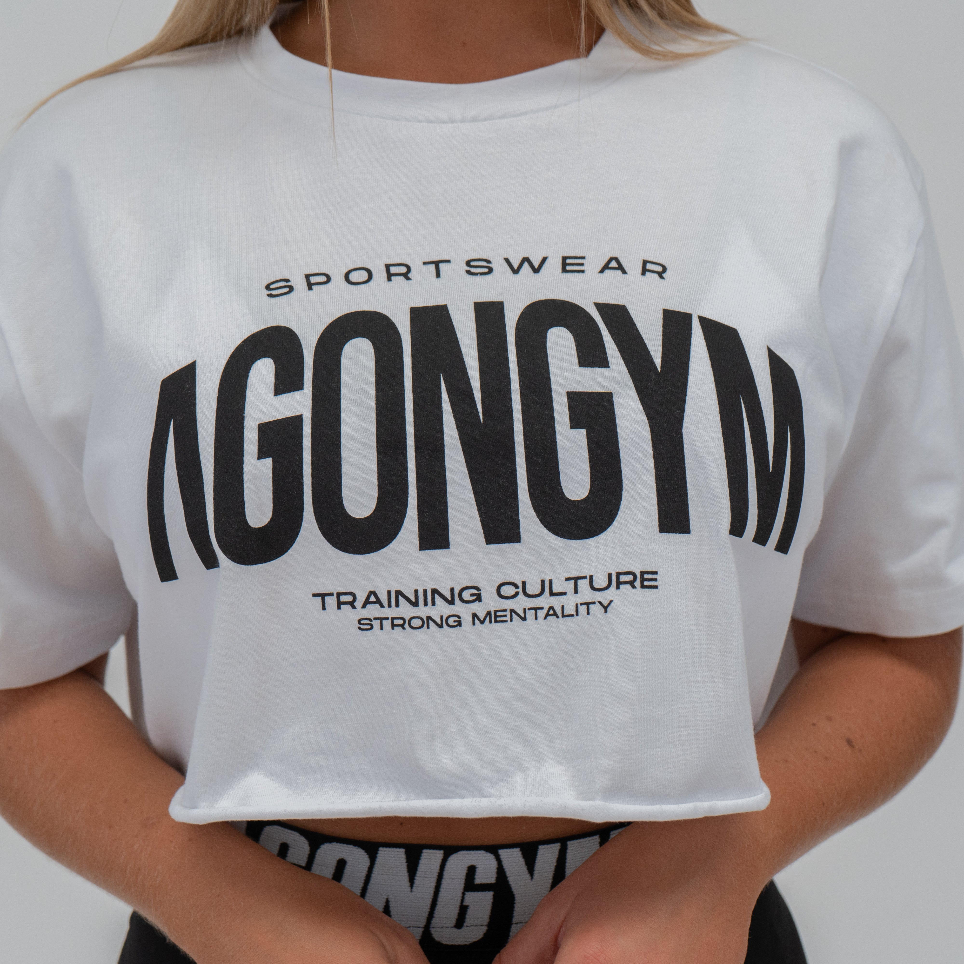 CROP TOP TRAINING CULTURE - WHITE