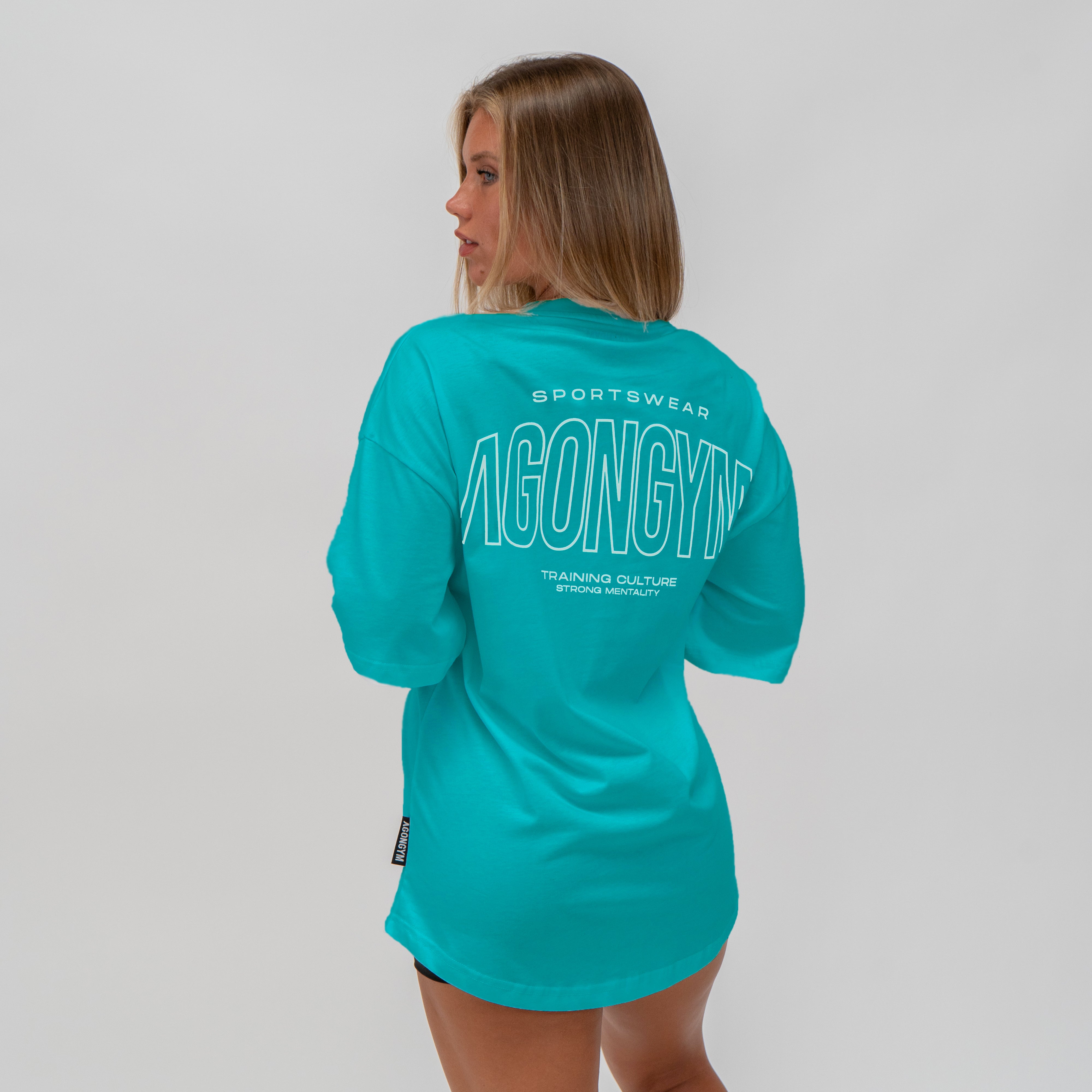 OVERSIZE TRAINING CULTURE - TURQUOISE