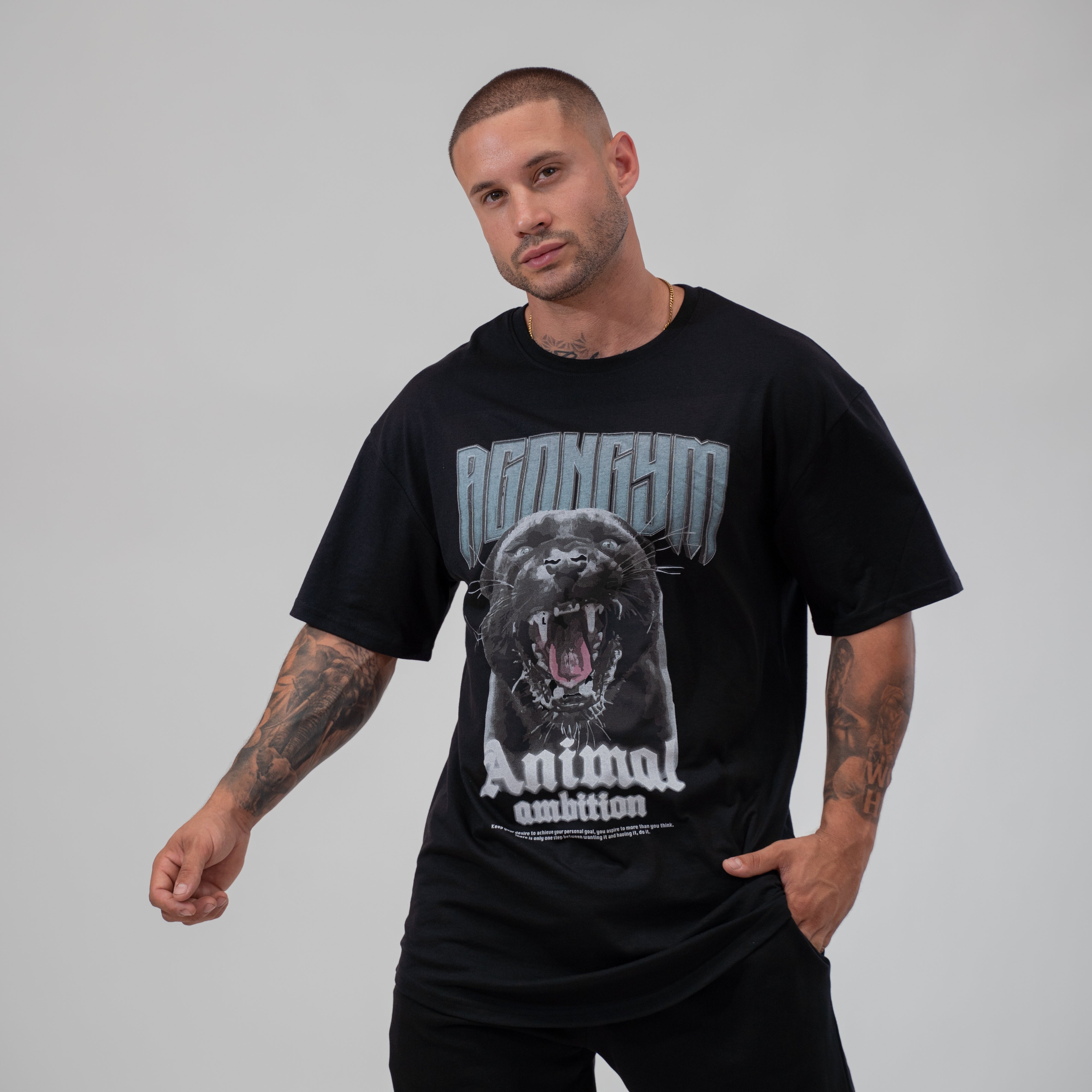 OVERSIZE ANIMAL AMBITION - BLACK