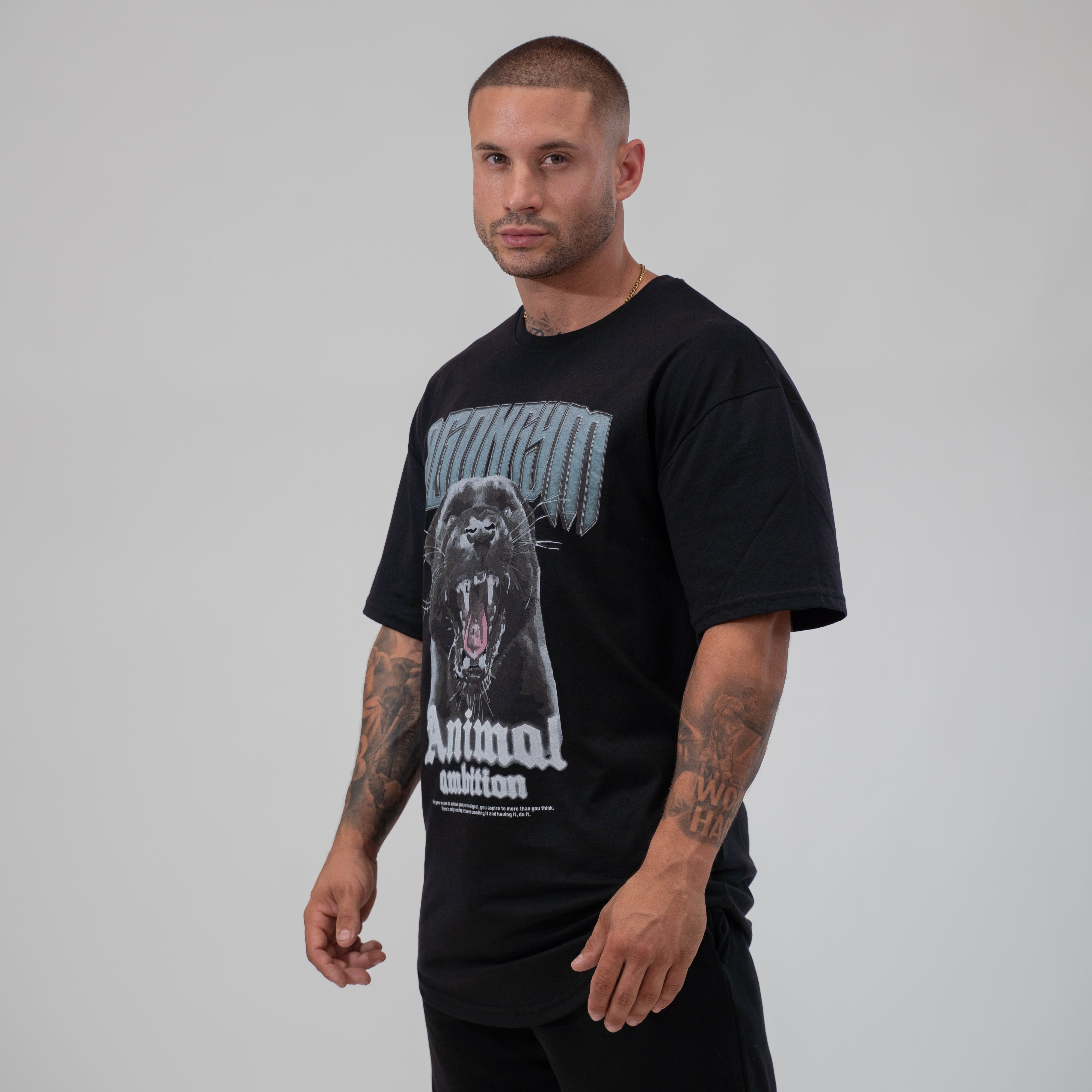 OVERSIZE ANIMAL AMBITION - BLACK