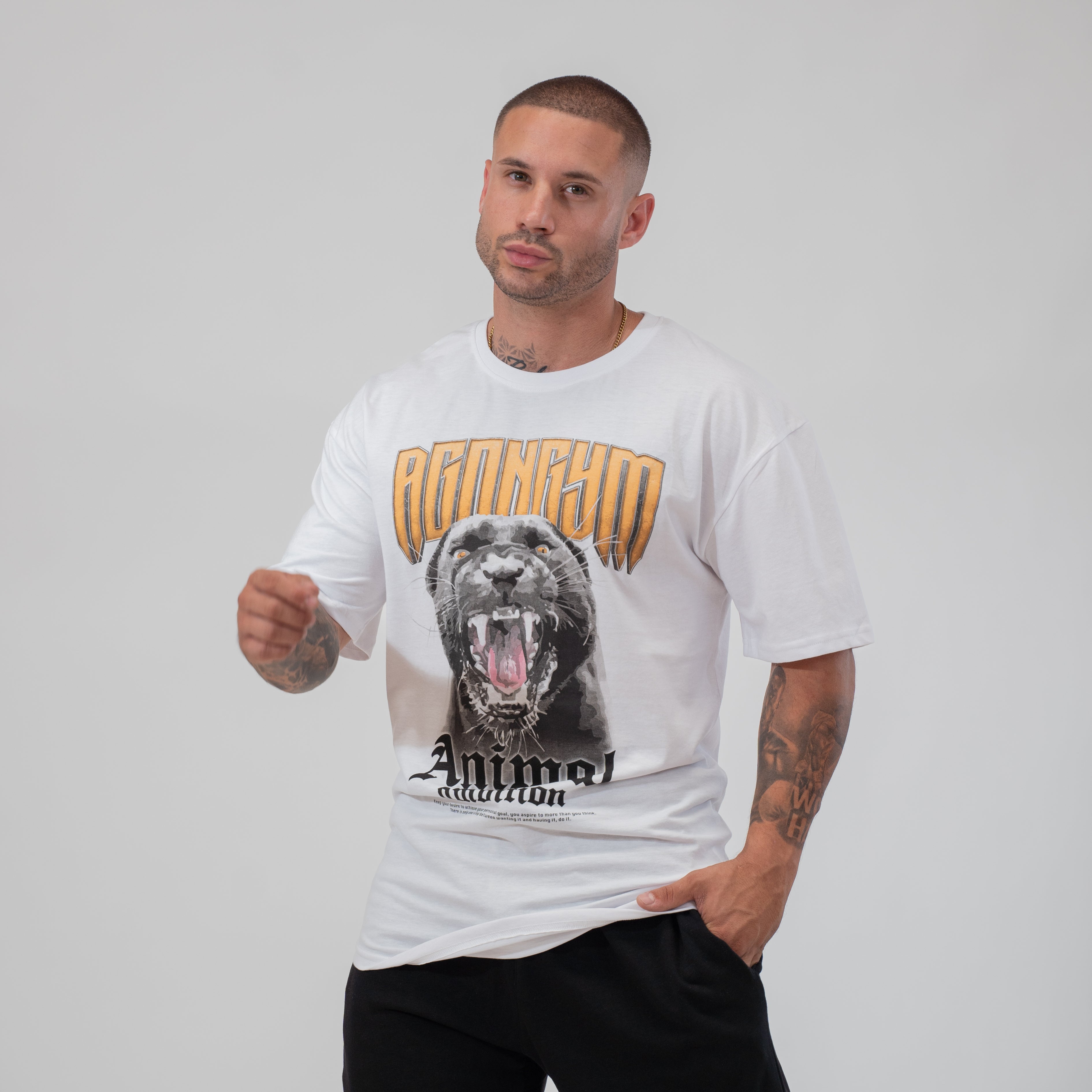 OVERSIZE ANIMAL AMBITION - WHITE