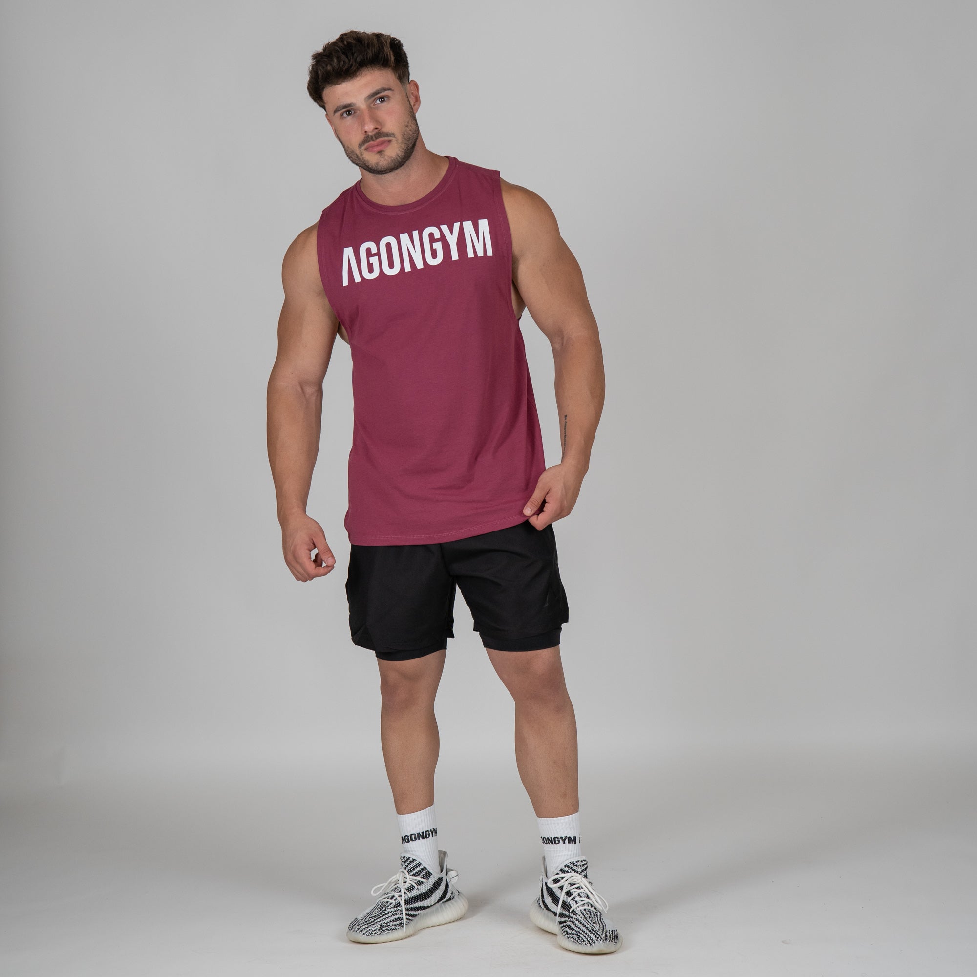 TANK BASIC FITNESS - BURGUNDY