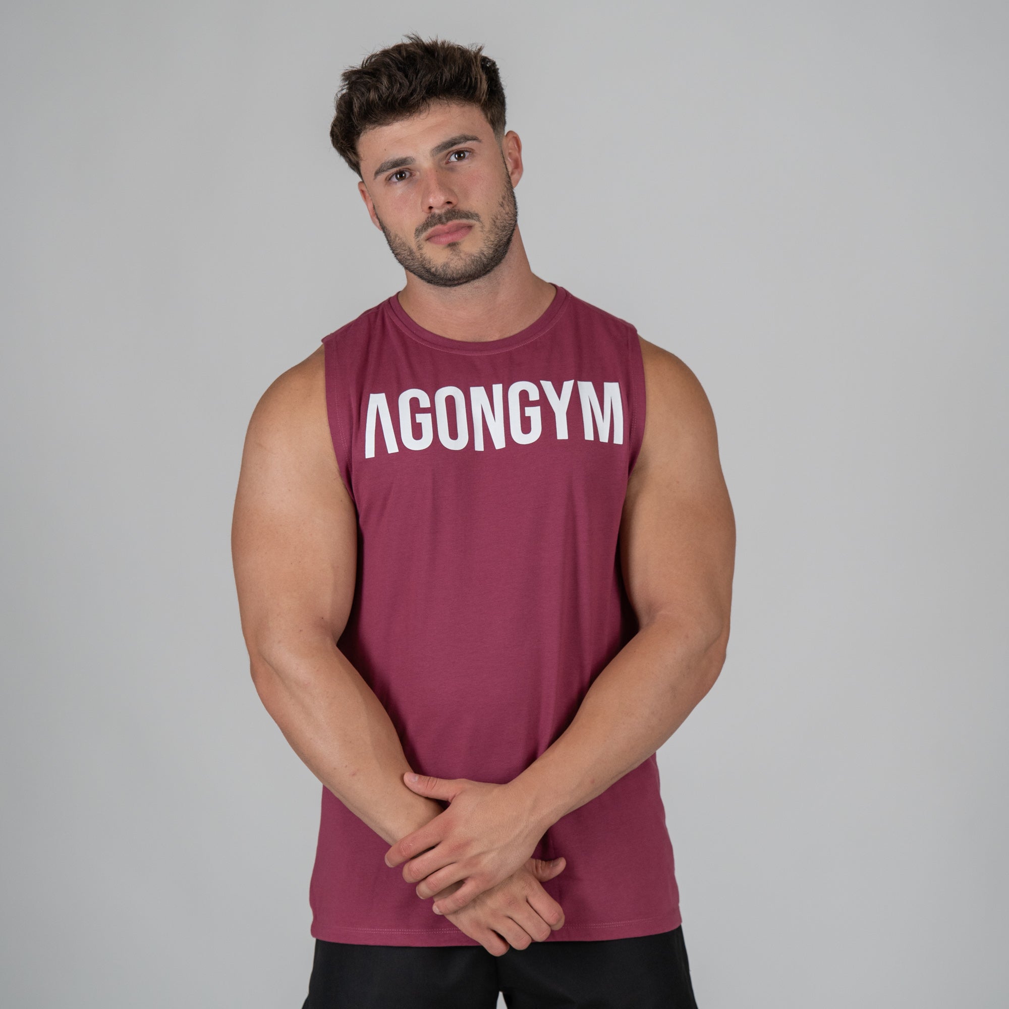 TANK BASIC FITNESS - BURGUNDY