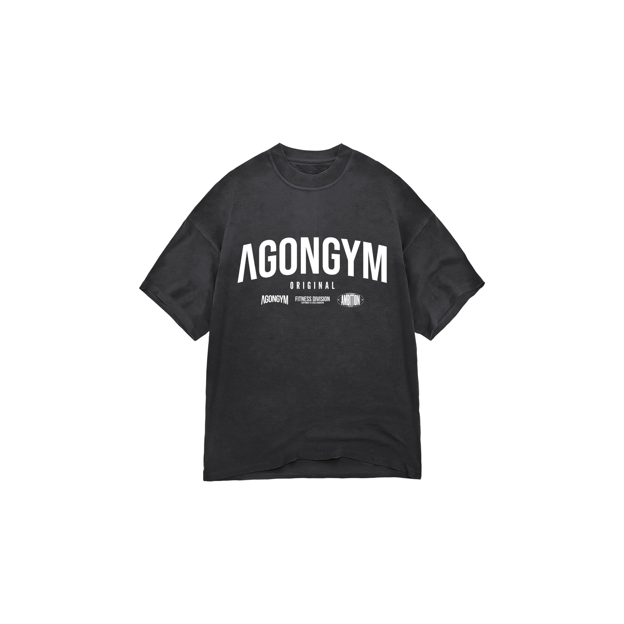 OVERSIZE FITNESS DIVISION - WASHED DARK GREY