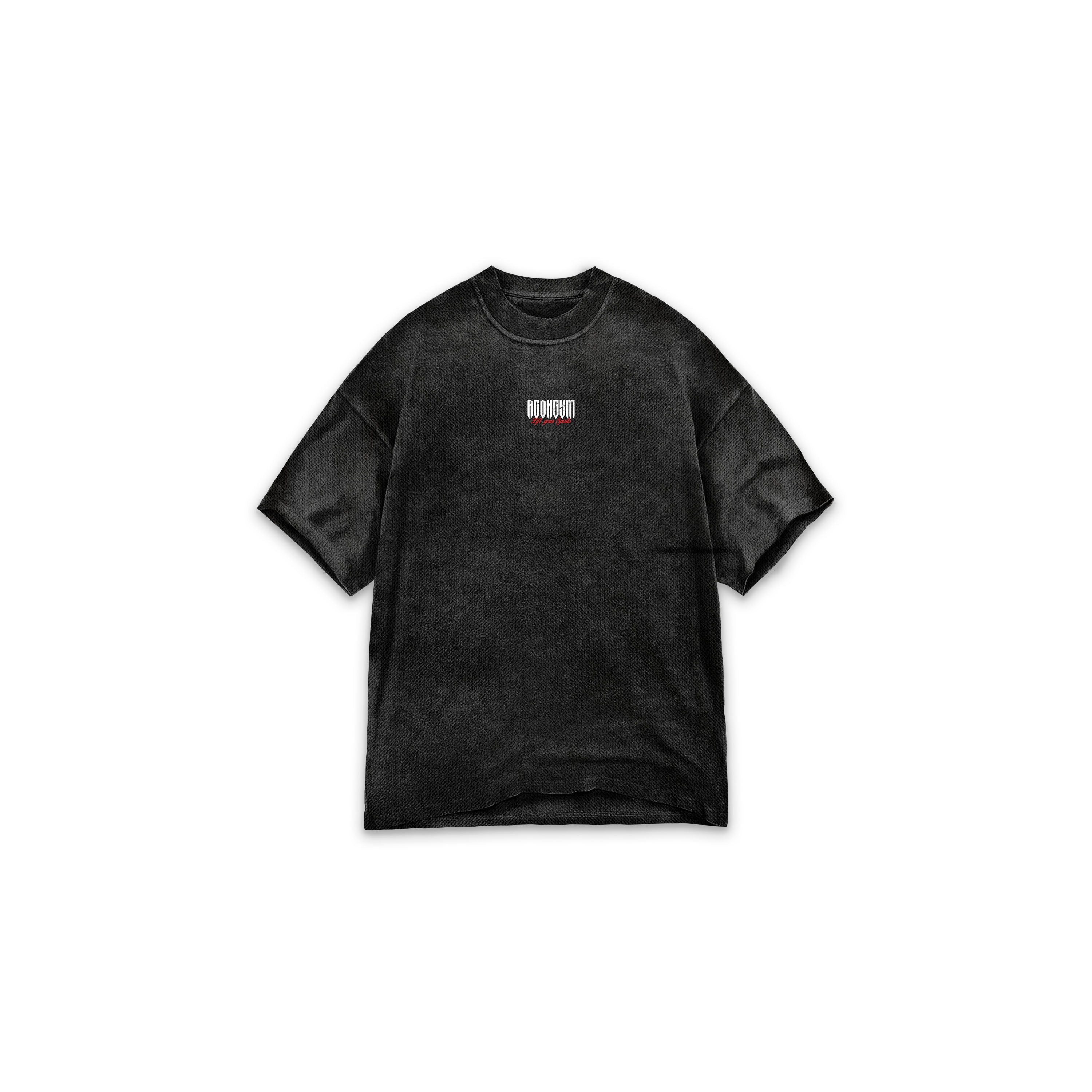 CHAMPION'S HEART OVERSIZE - WASHED BLACK