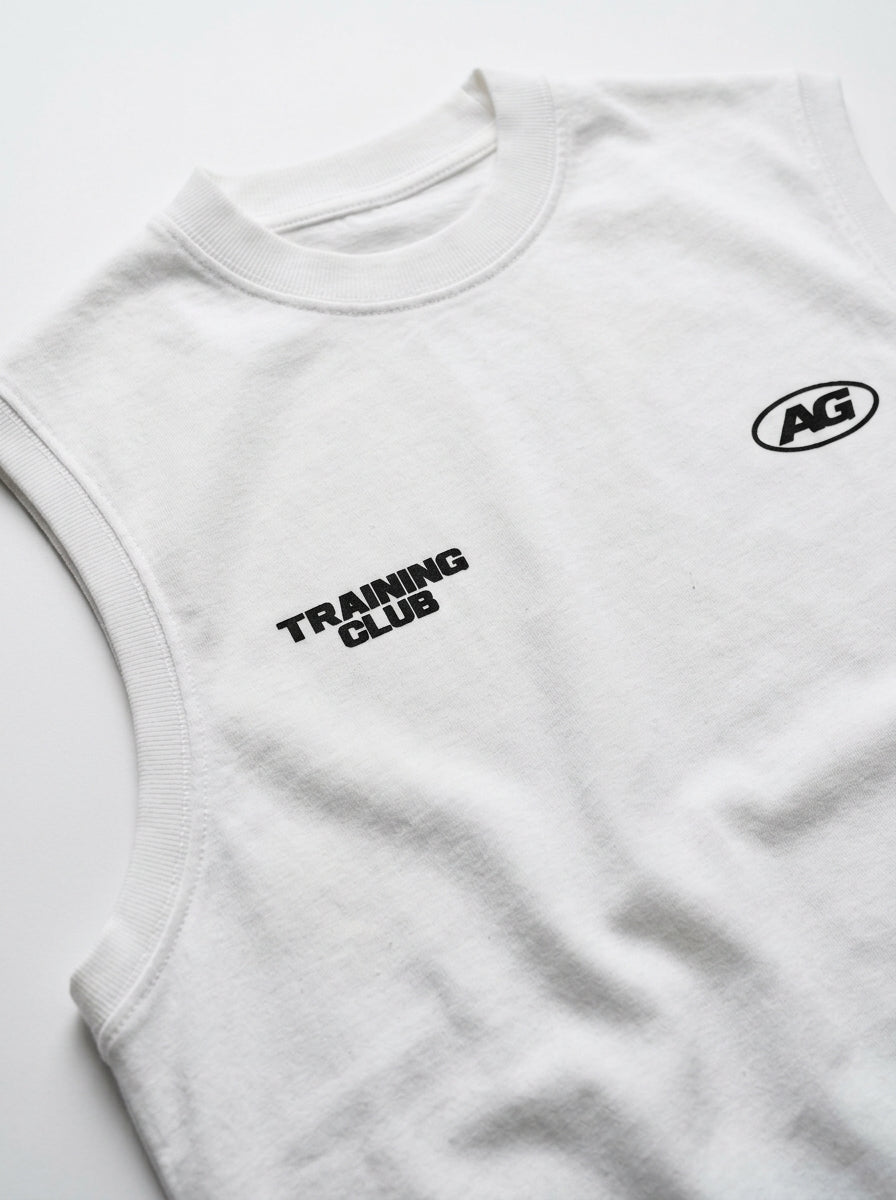 TRAINING CLUB SLEEVELESS - WHITE