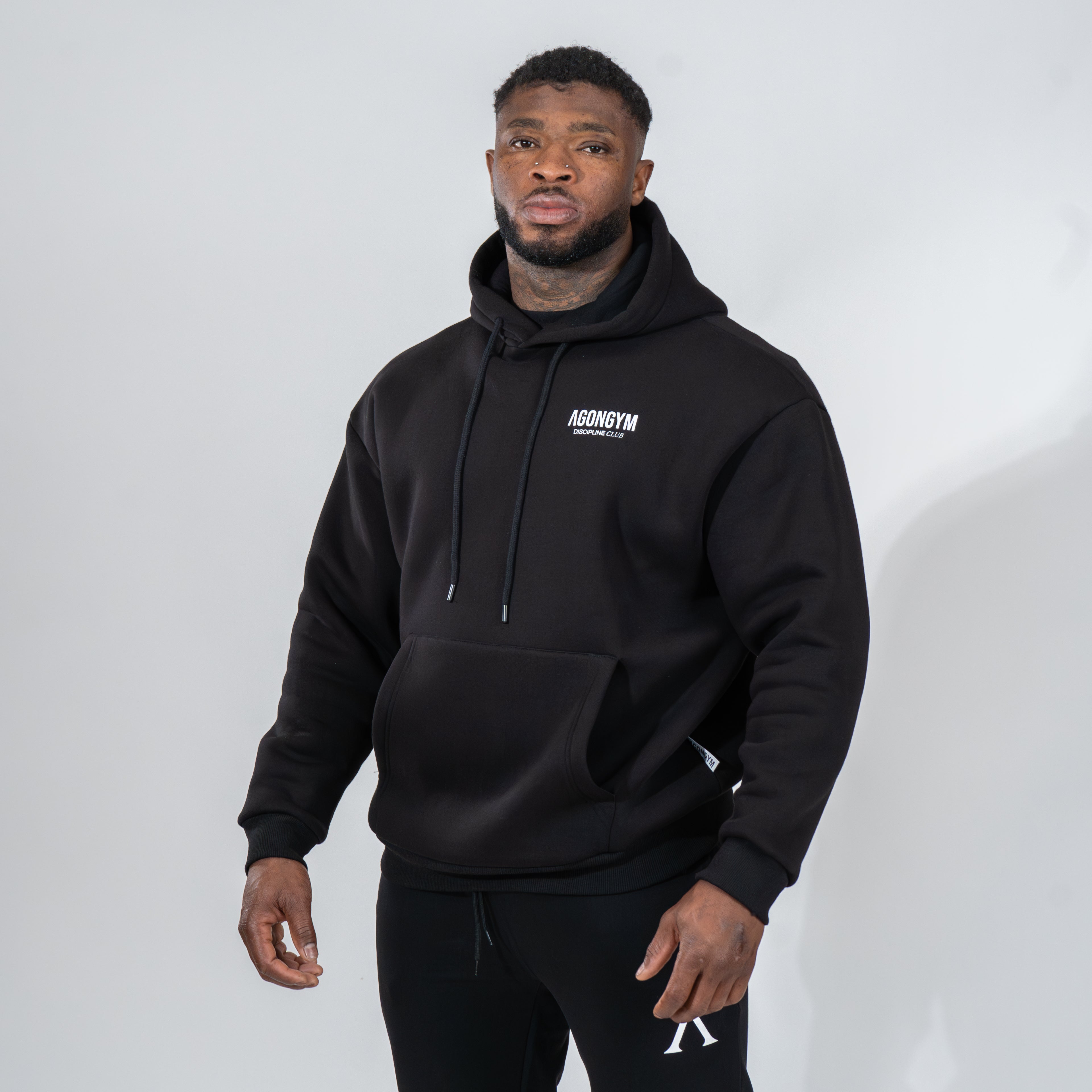 DISCIPLINE CLUB  HOODIE - BLACK