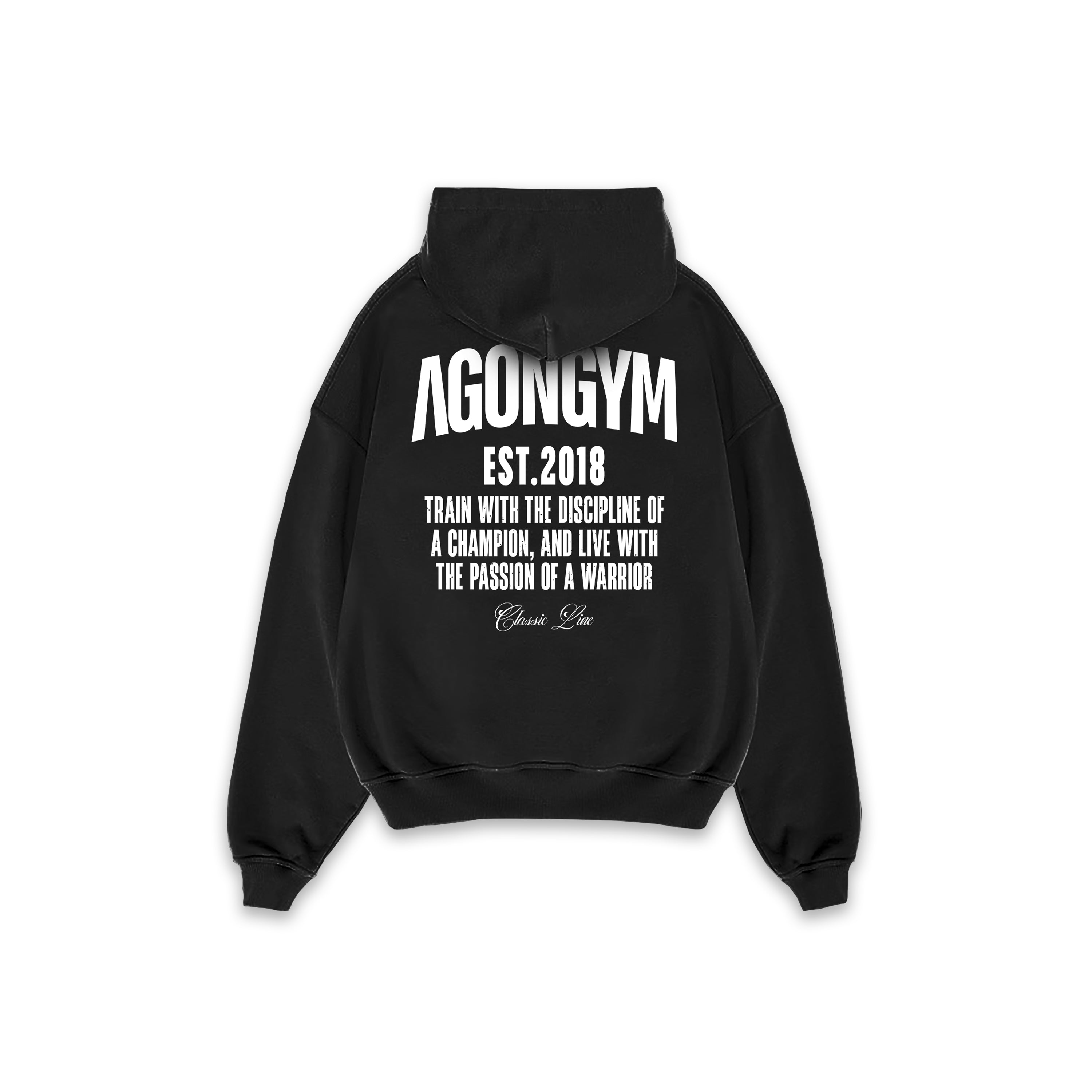 HOODIE CLASSIC LINE - BLACK