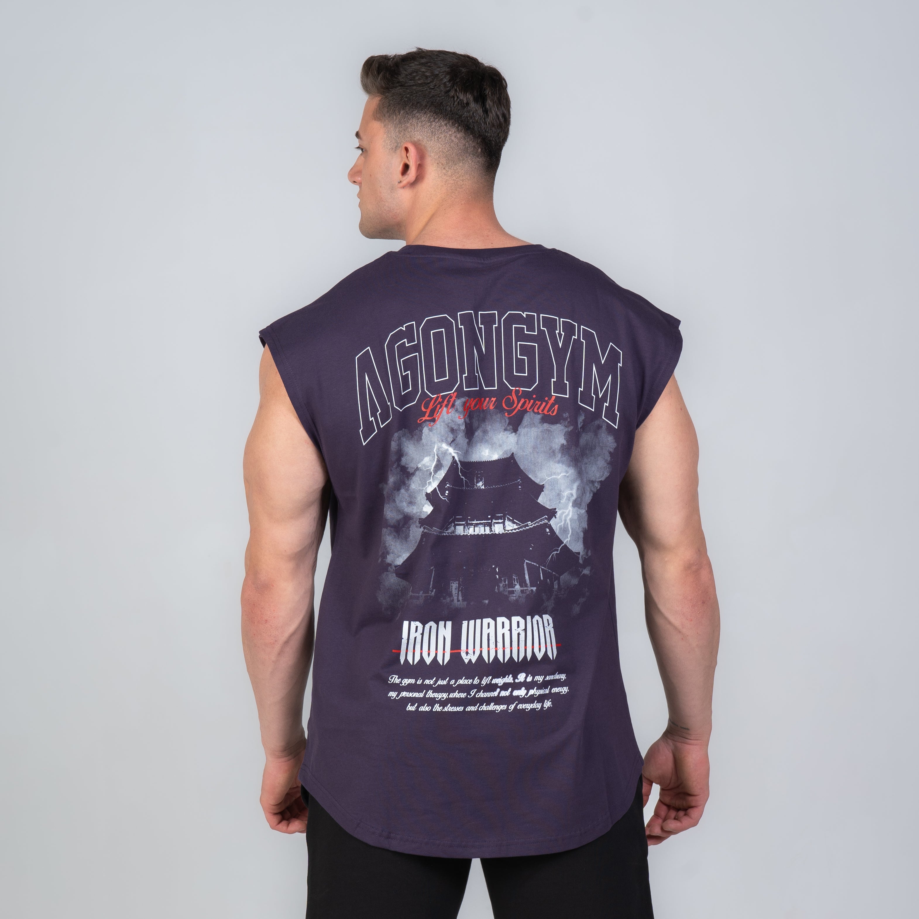 IRON WARRIOR SLEEVELESS - DARK PURPLE