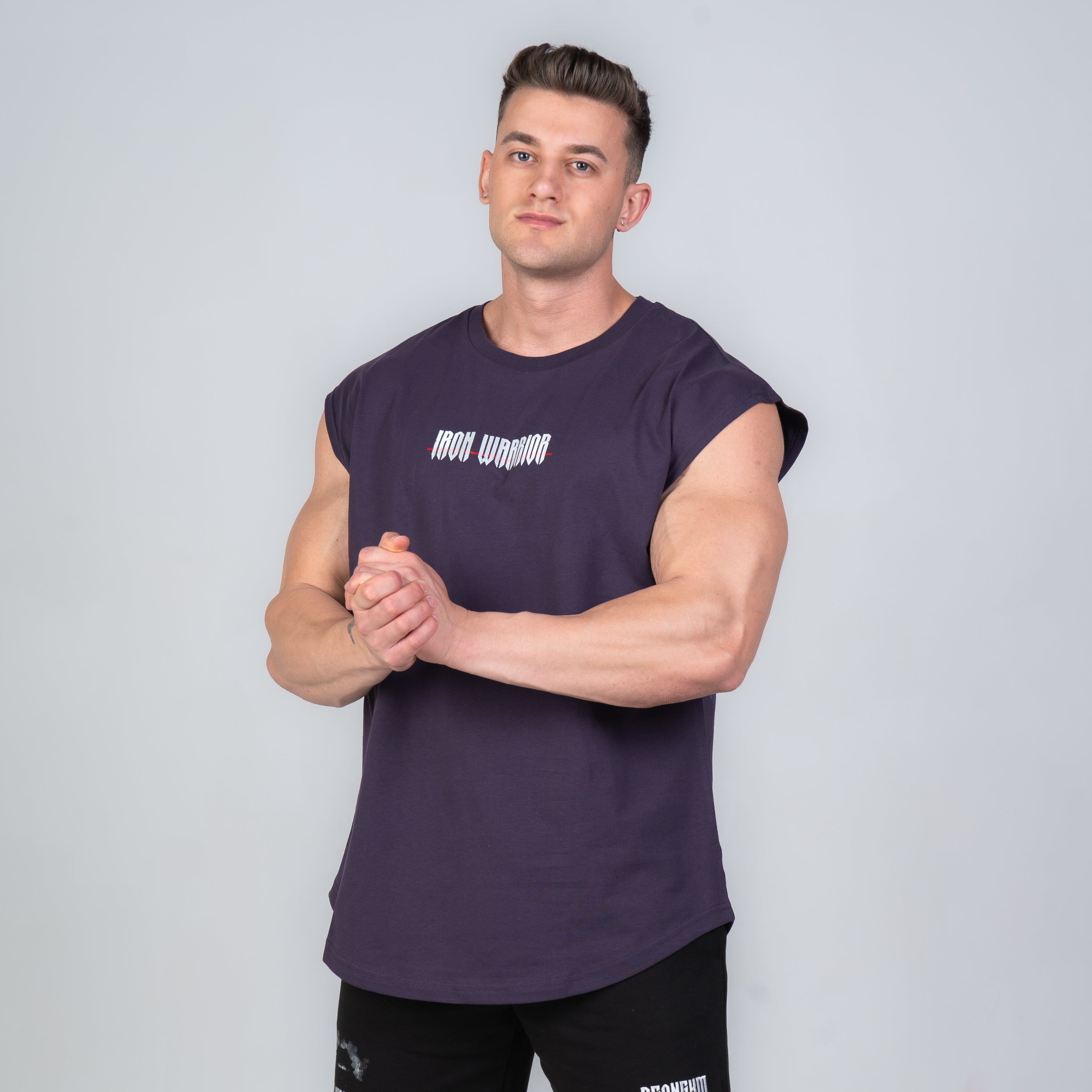 IRON WARRIOR SLEEVELESS - DARK PURPLE