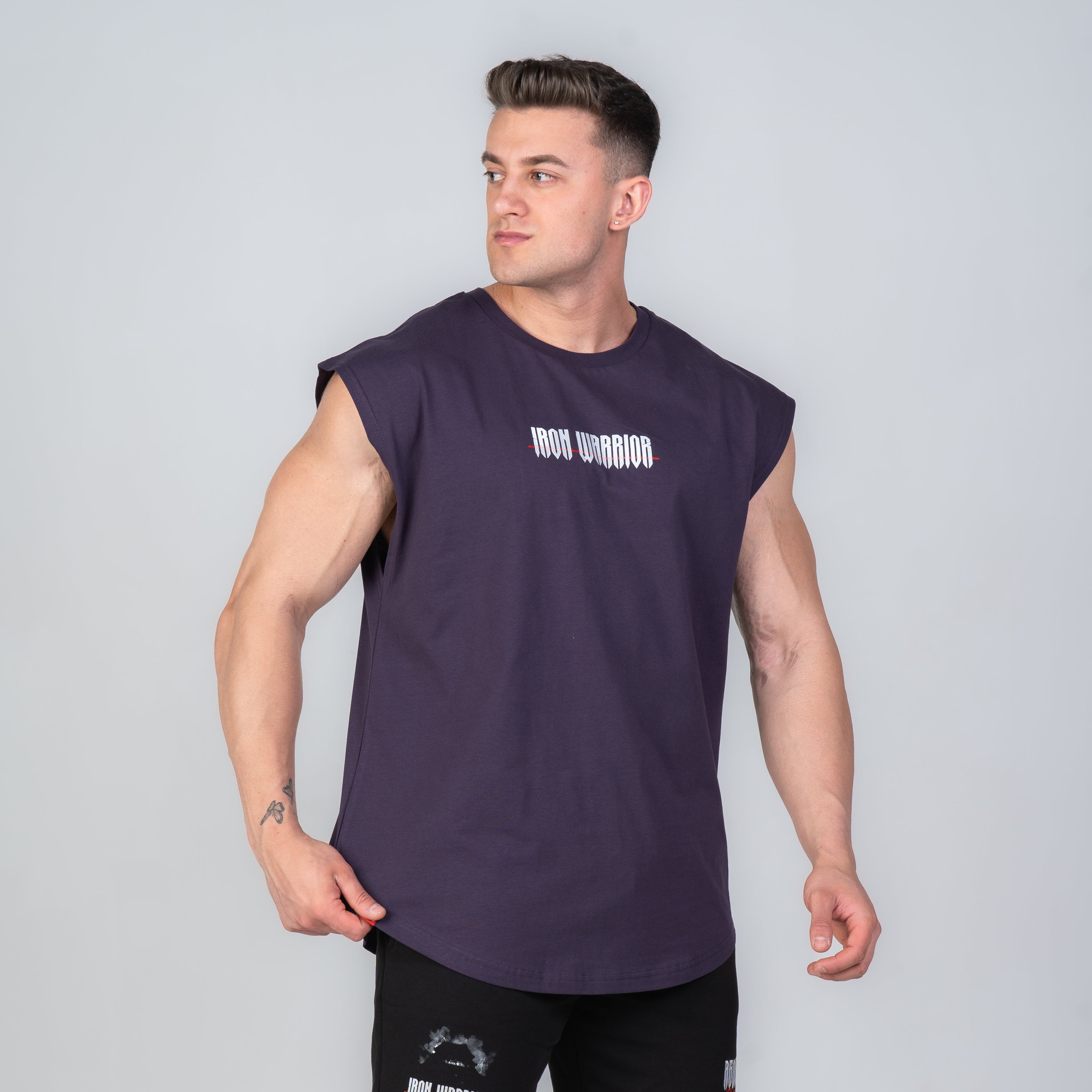 IRON WARRIOR SLEEVELESS - DARK PURPLE