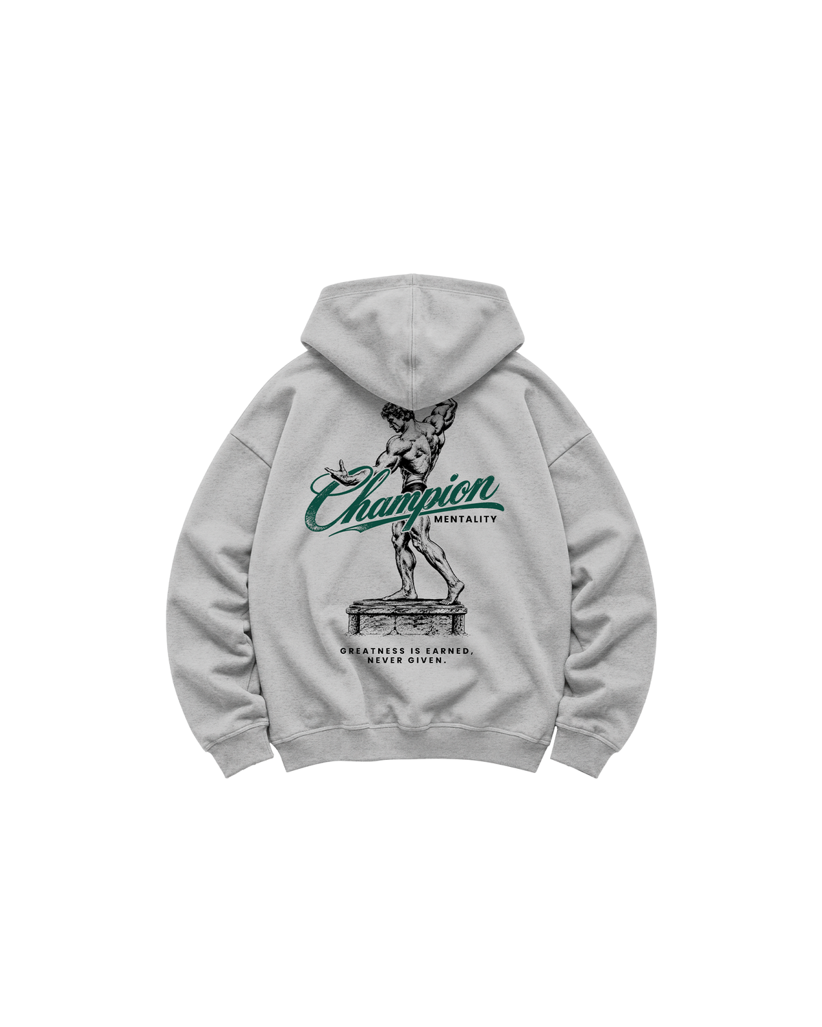 HOODIE NEVER GIVEN - GREY