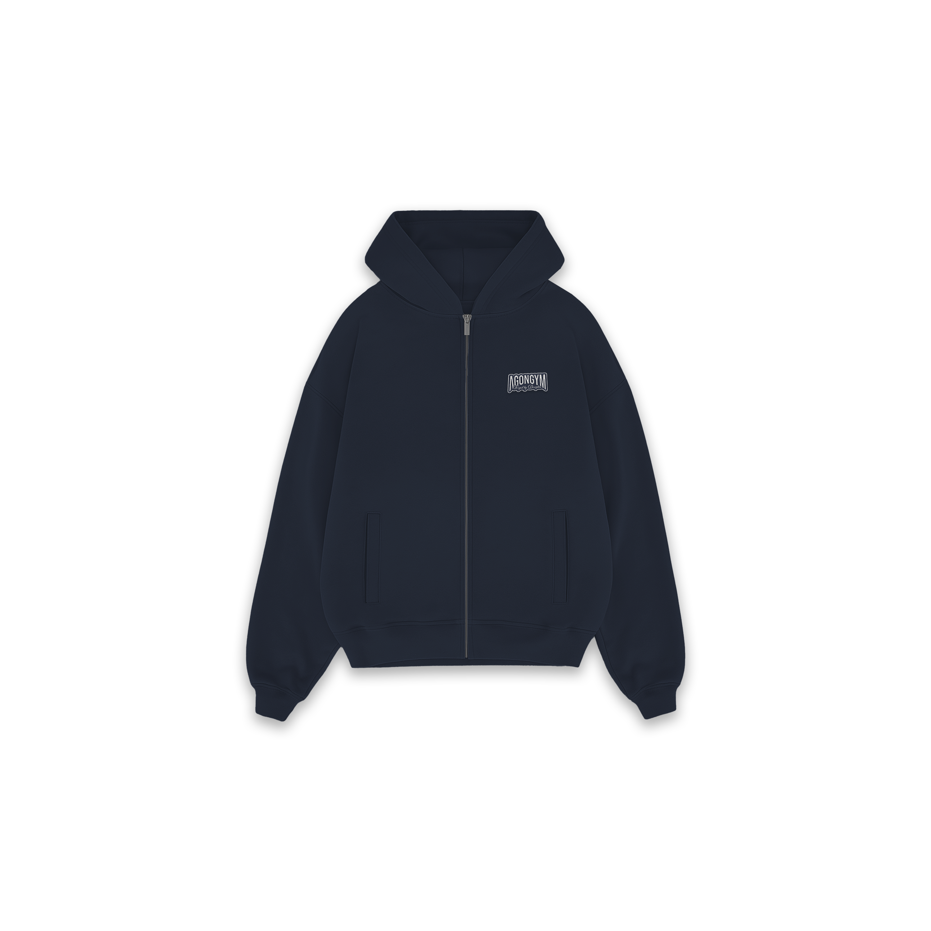 ZIP HOODIE LIFTING CLUB - NAVY/BLUE