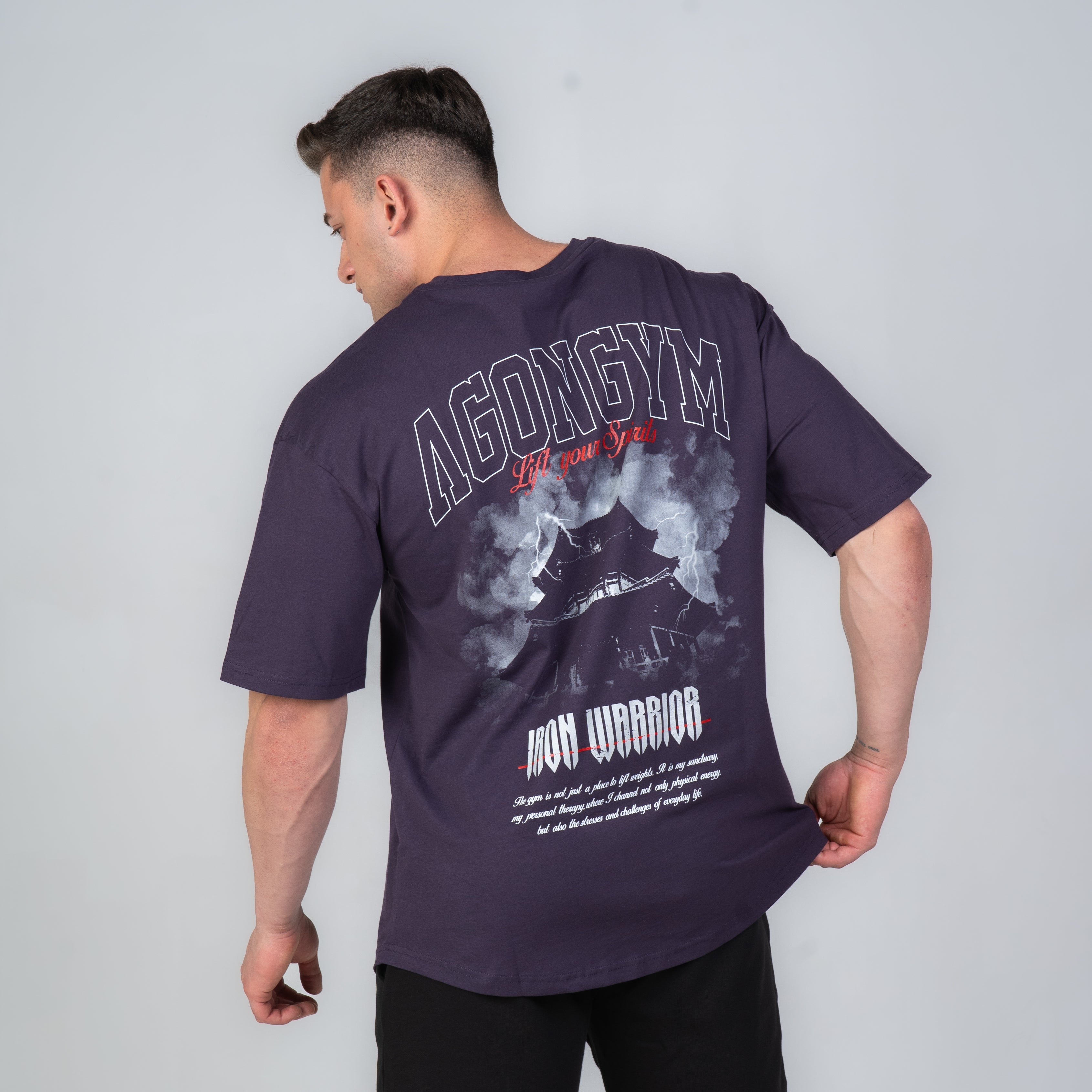 OVERSIZE IRON WARRIOR - DARK PURPLE