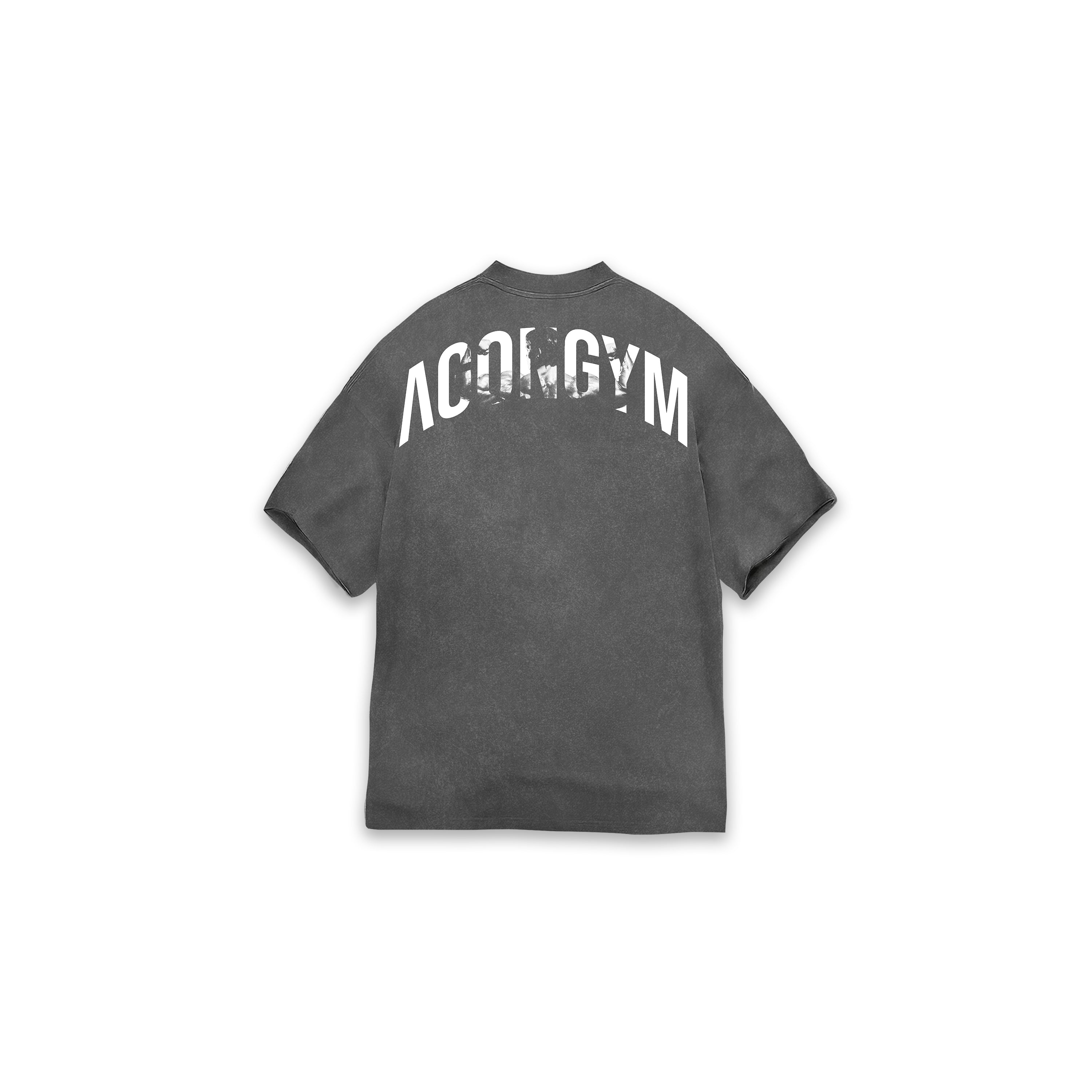 OVERSIZE BODYBUILDING SERIES - ACID WASHED LIGHT GREY
