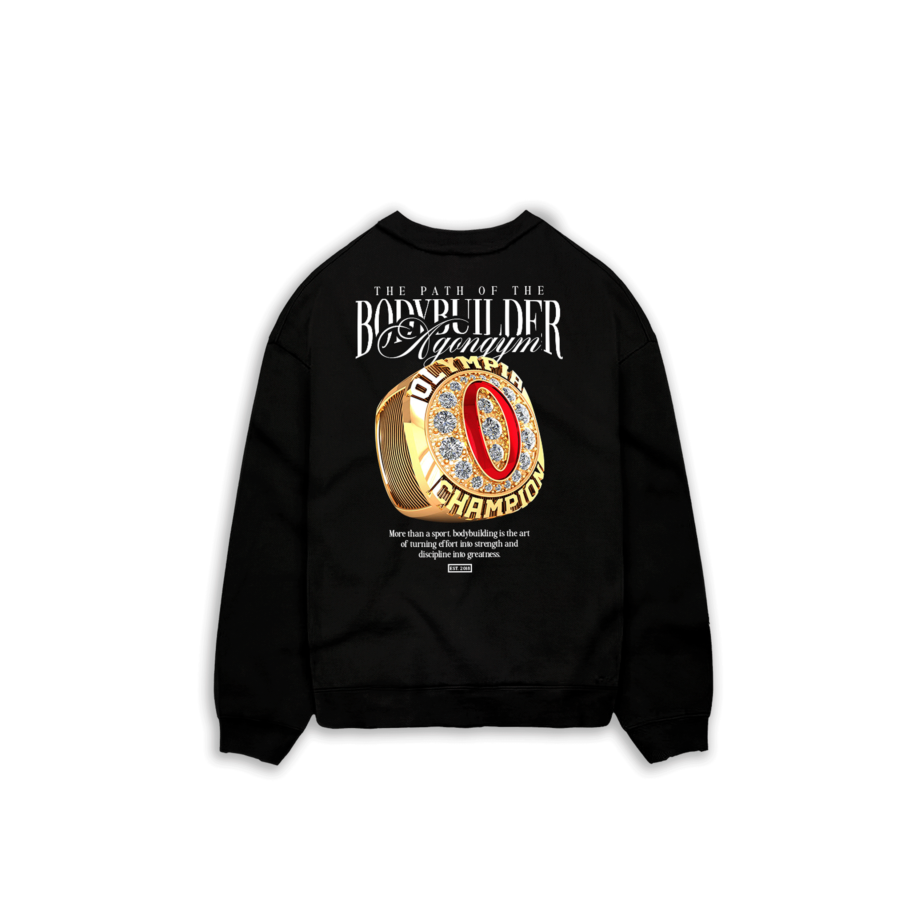 PULLOVER MR.OLYMPIA - BLACK