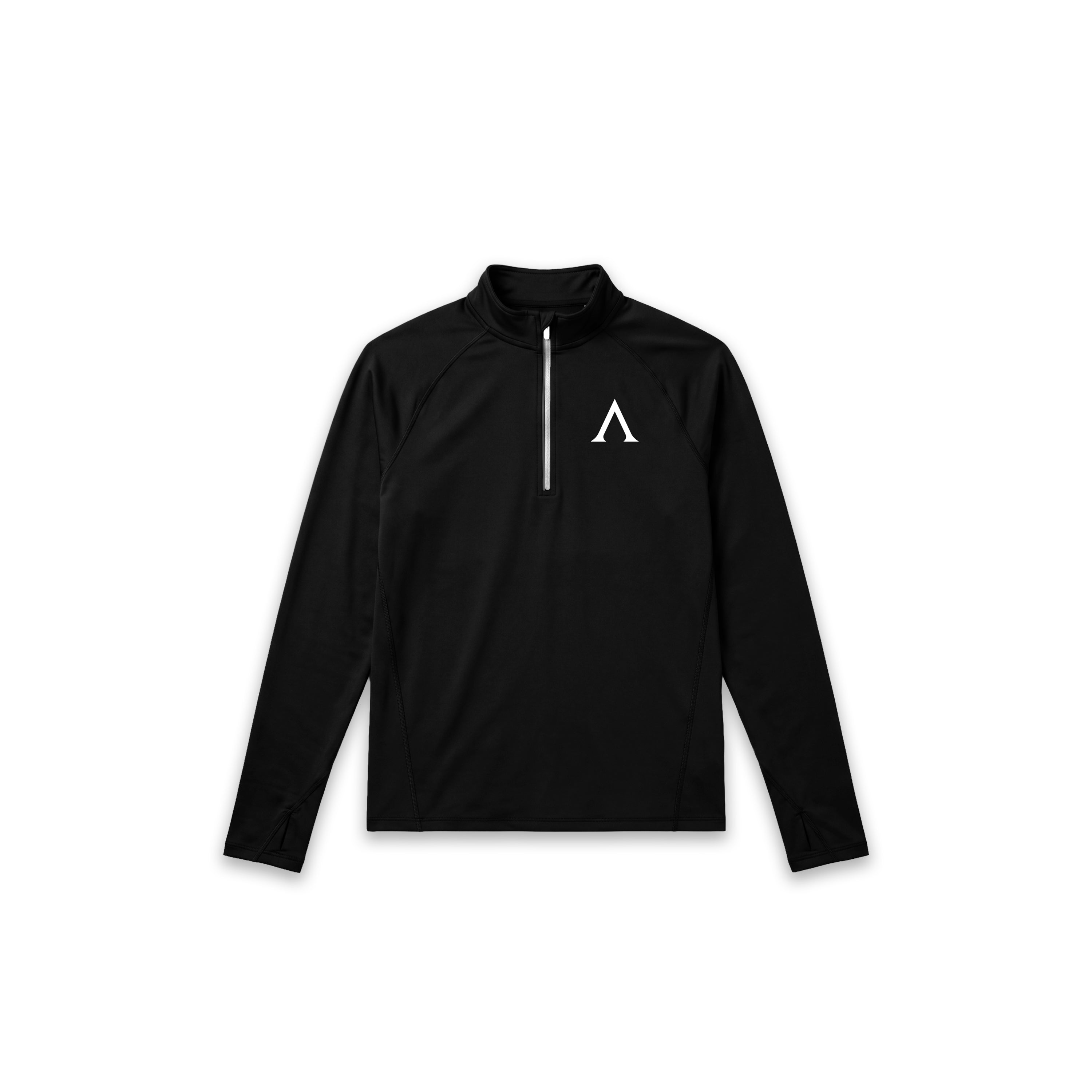 SOFTMESH ZIP LONG SLEEVE - BLACK