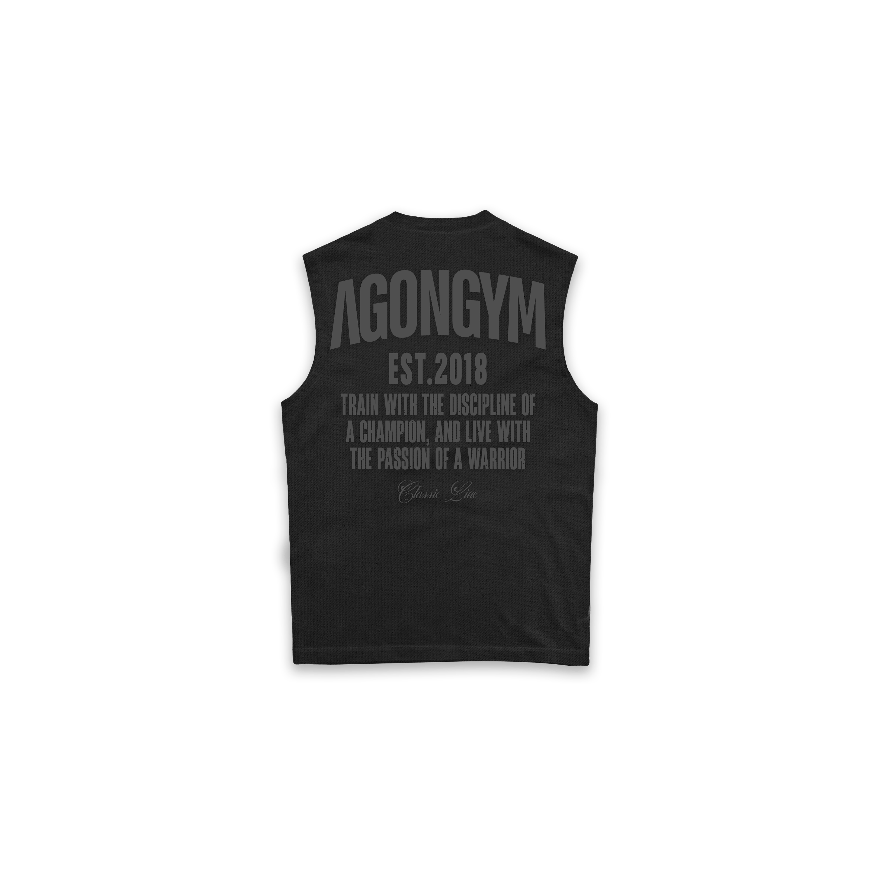 OVERSIZE SLEEVELESS CLASSIC LINE - WASHED BLACK