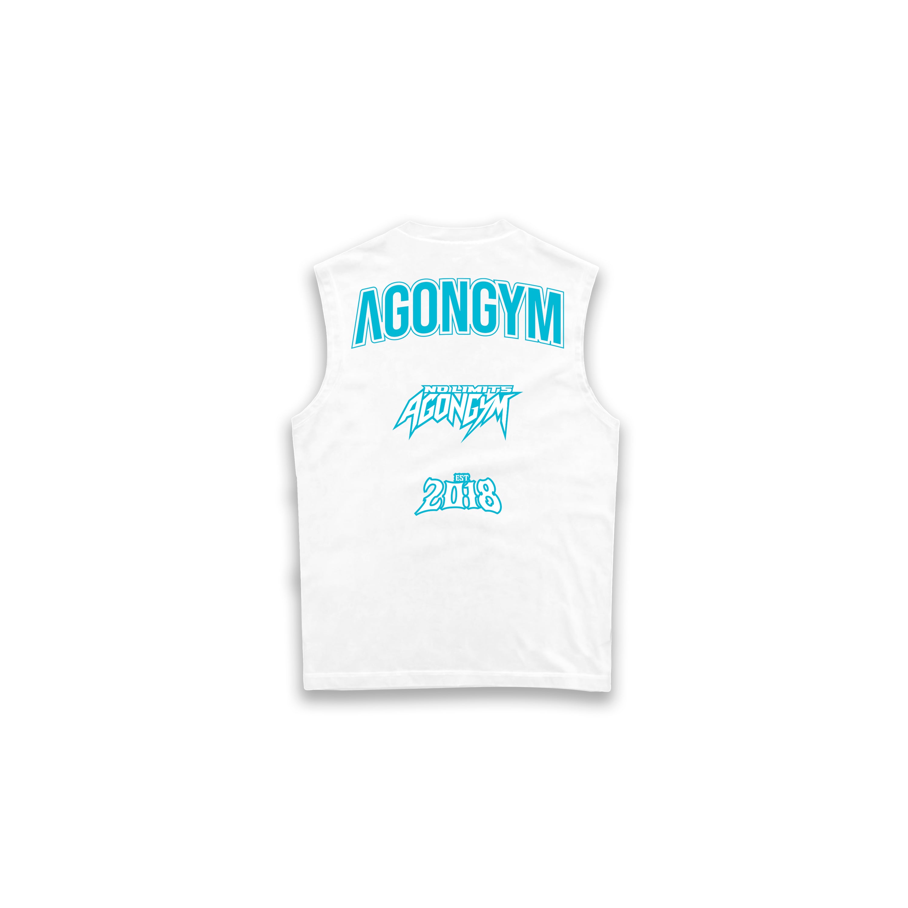 OVERSIZE SLEEVELESS UNBREAKABLE LINE - WHITE
