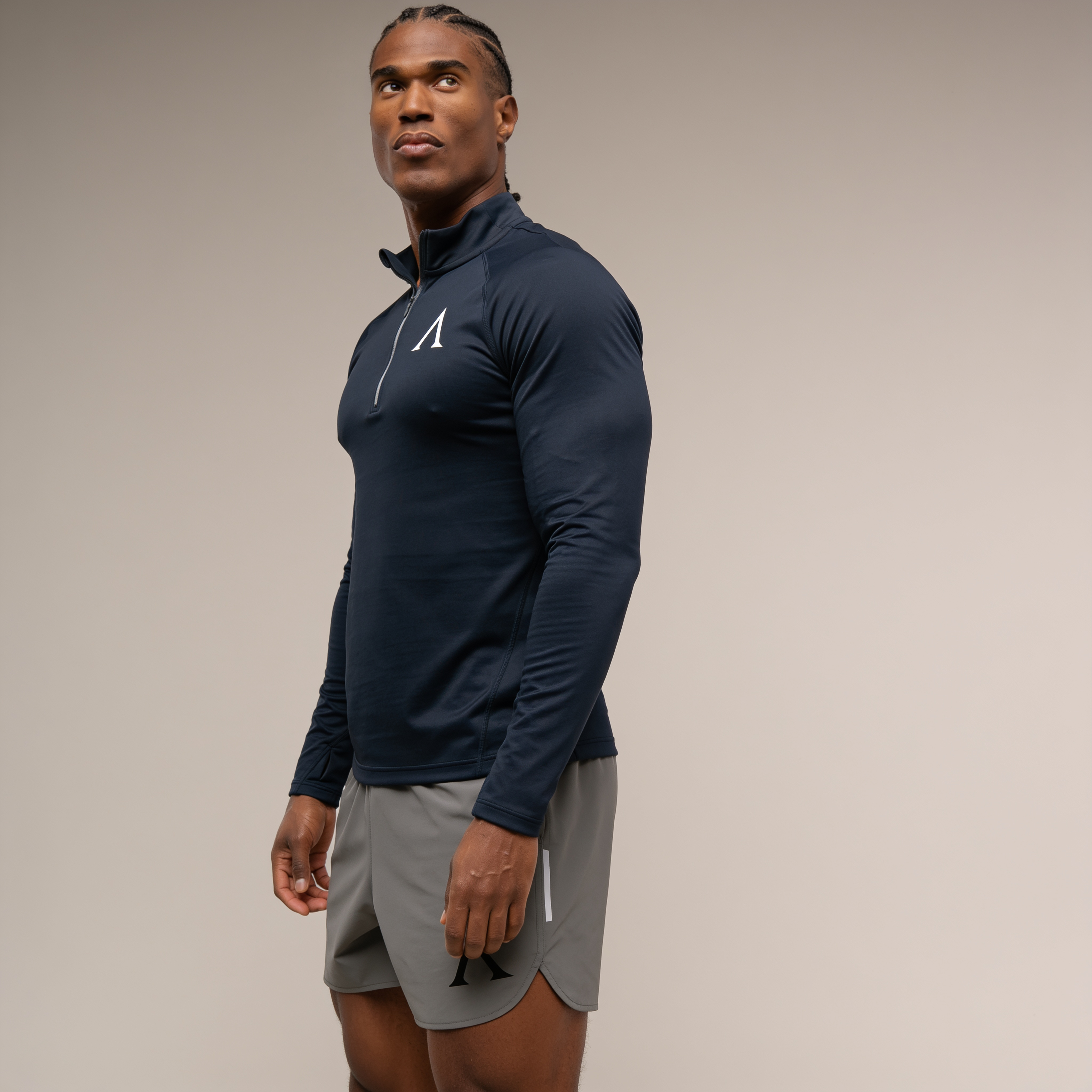 HYPERTECH ZIP LONGSLEEVE - NAVY