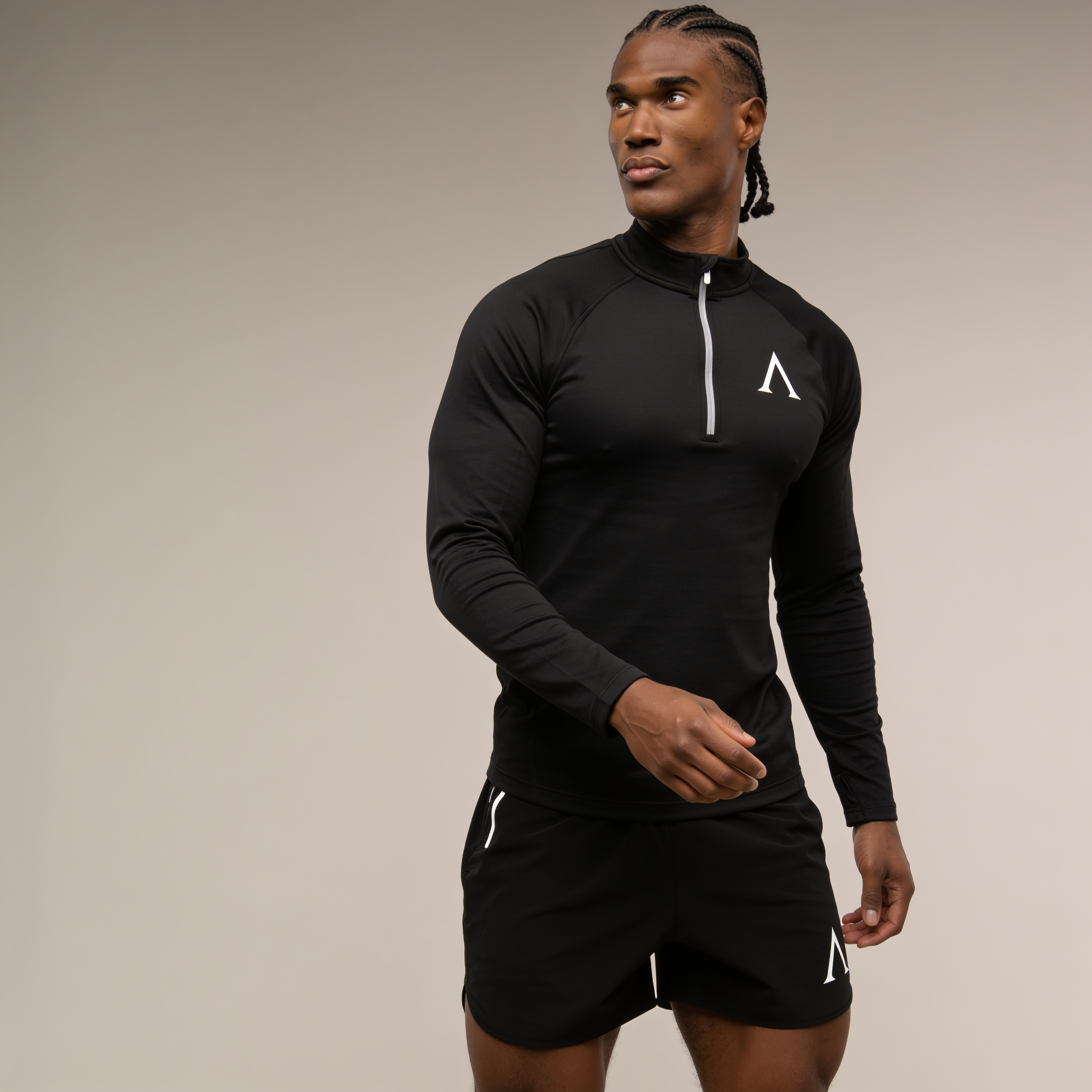 HYPERTECH ZIP LONGSLEEVE - BLACK