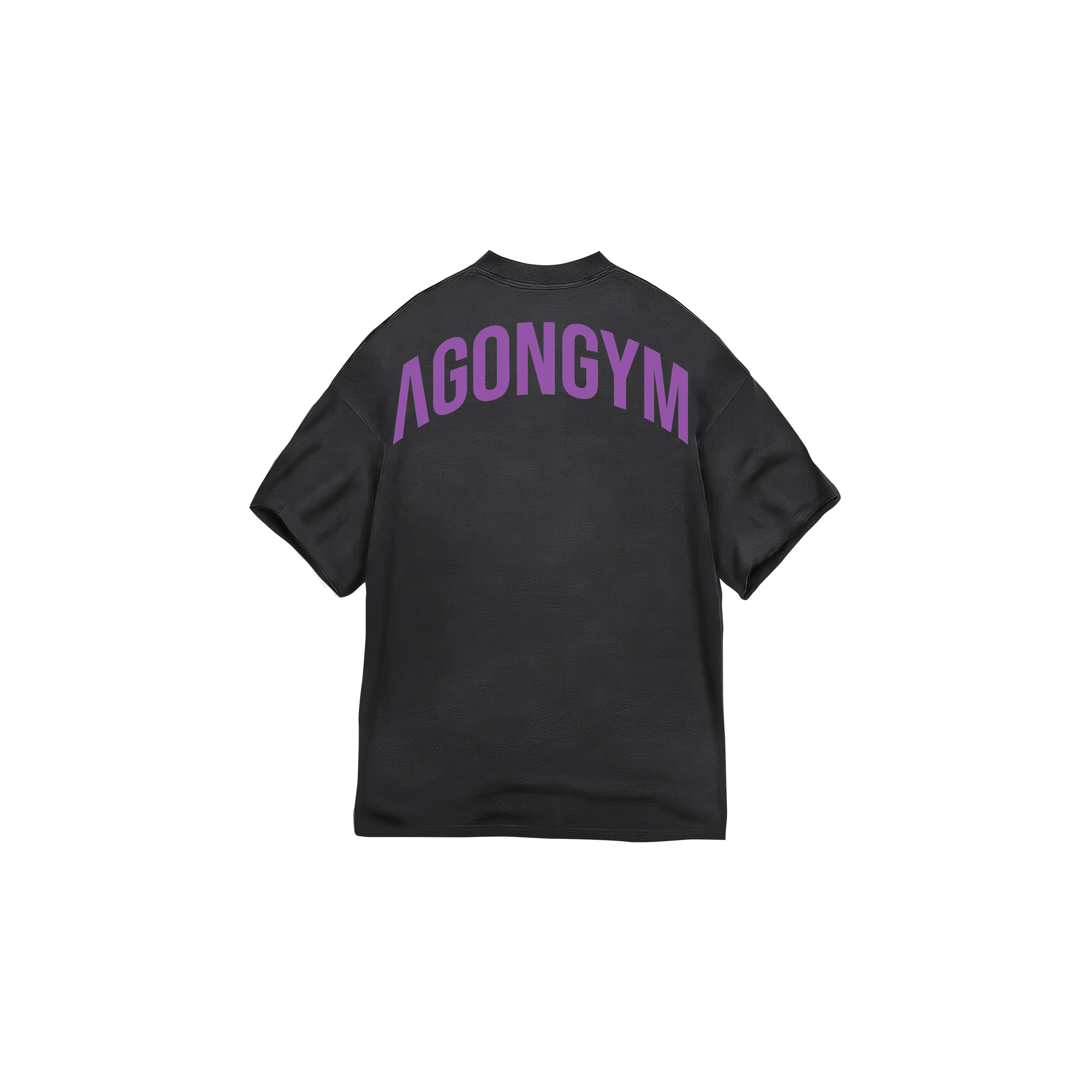 Oversize Lifting Club Washed Dark Grey Purple — Vista trasera