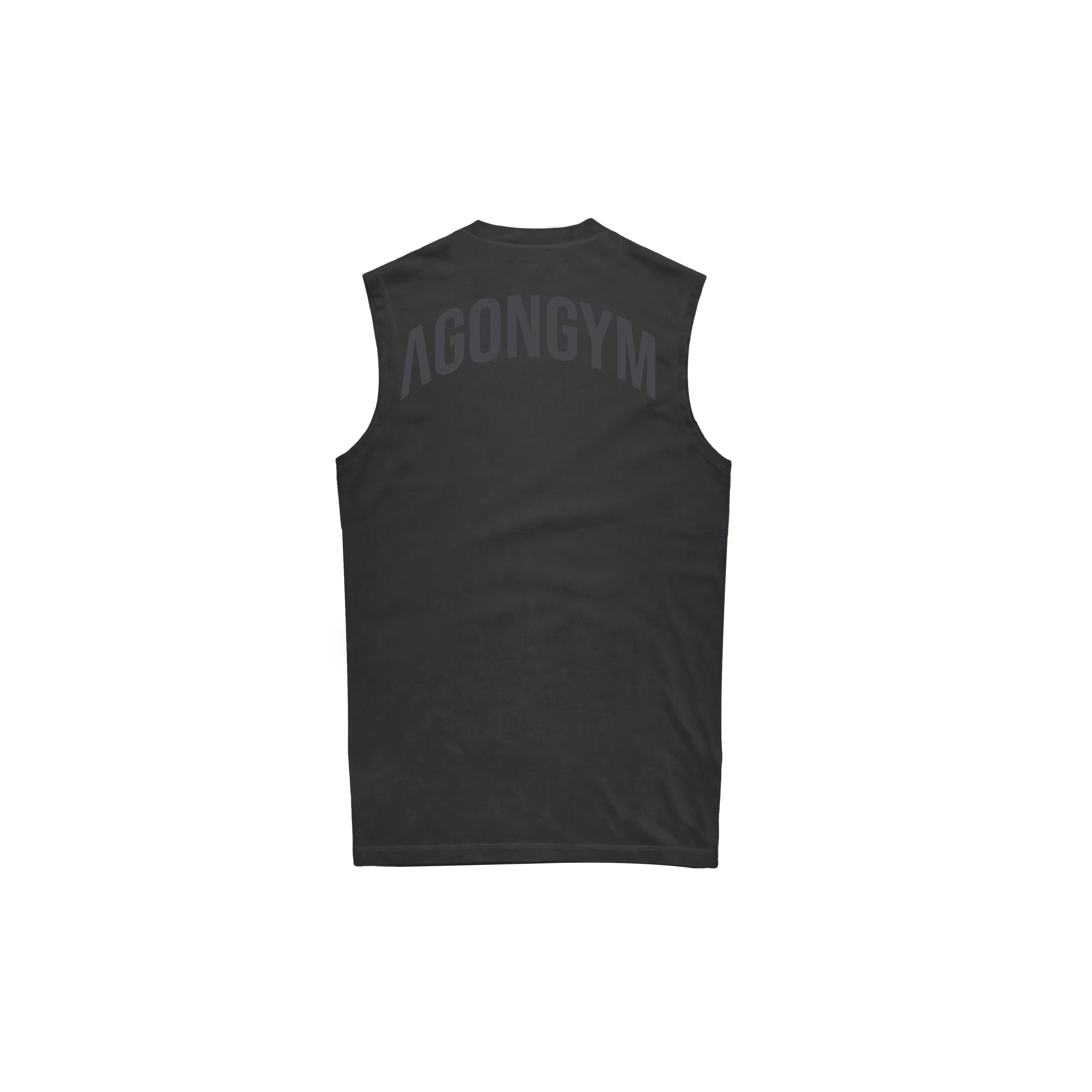Sleeveless Lifting Club Washed Dark Grey — Vista trasera