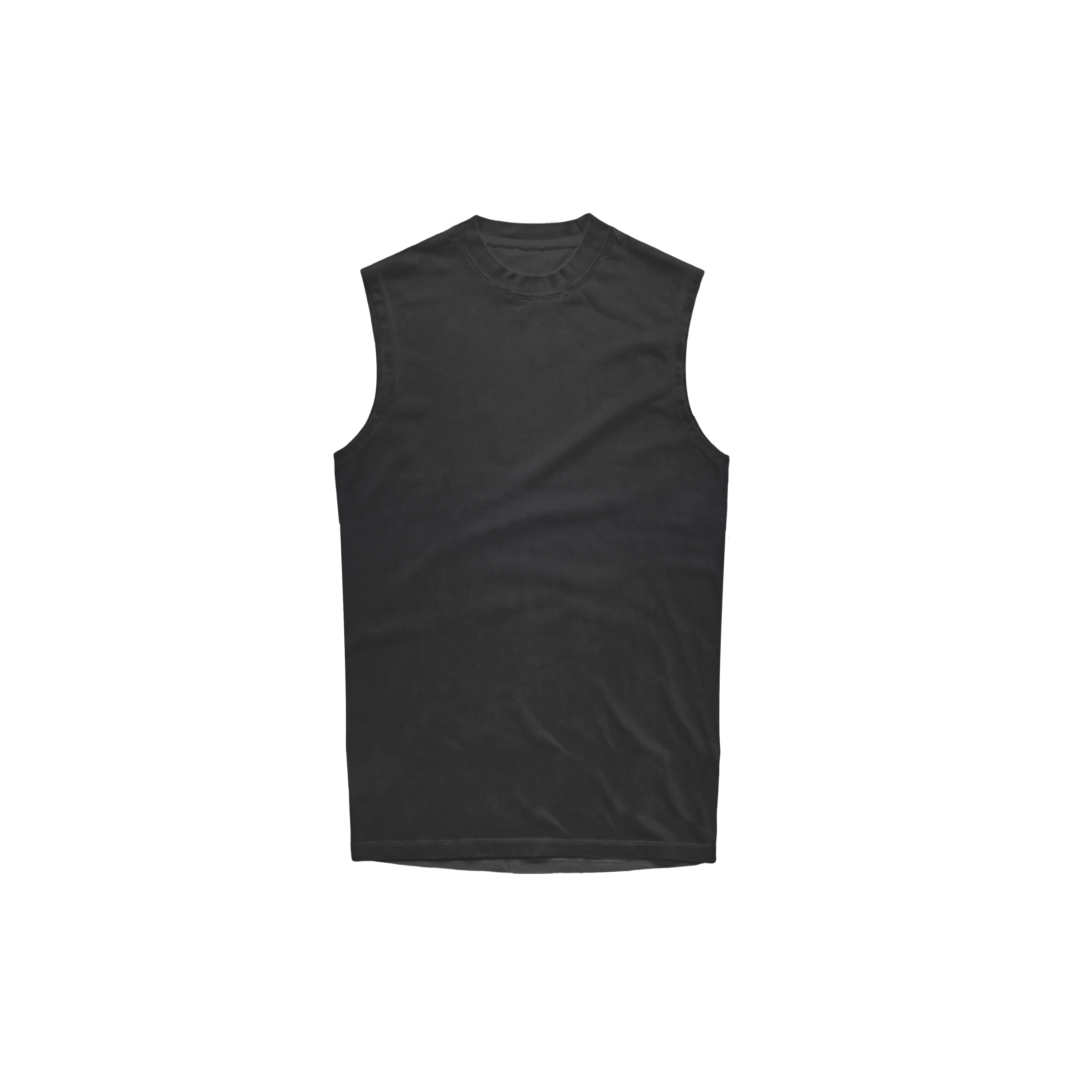 OVERSIZE SLEEVELESS LIFTING CLUB - WASHED DARK GREY PURPLE
