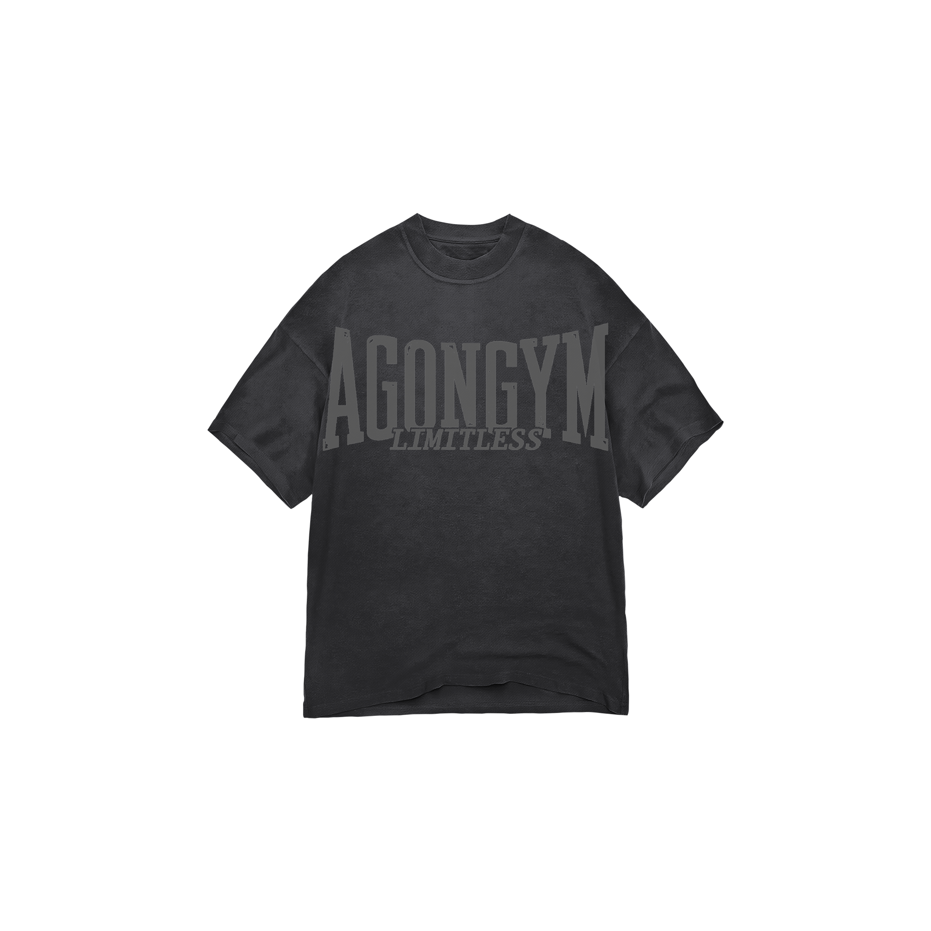 Oversize Limitless Washed Dark Grey — Vista frontal