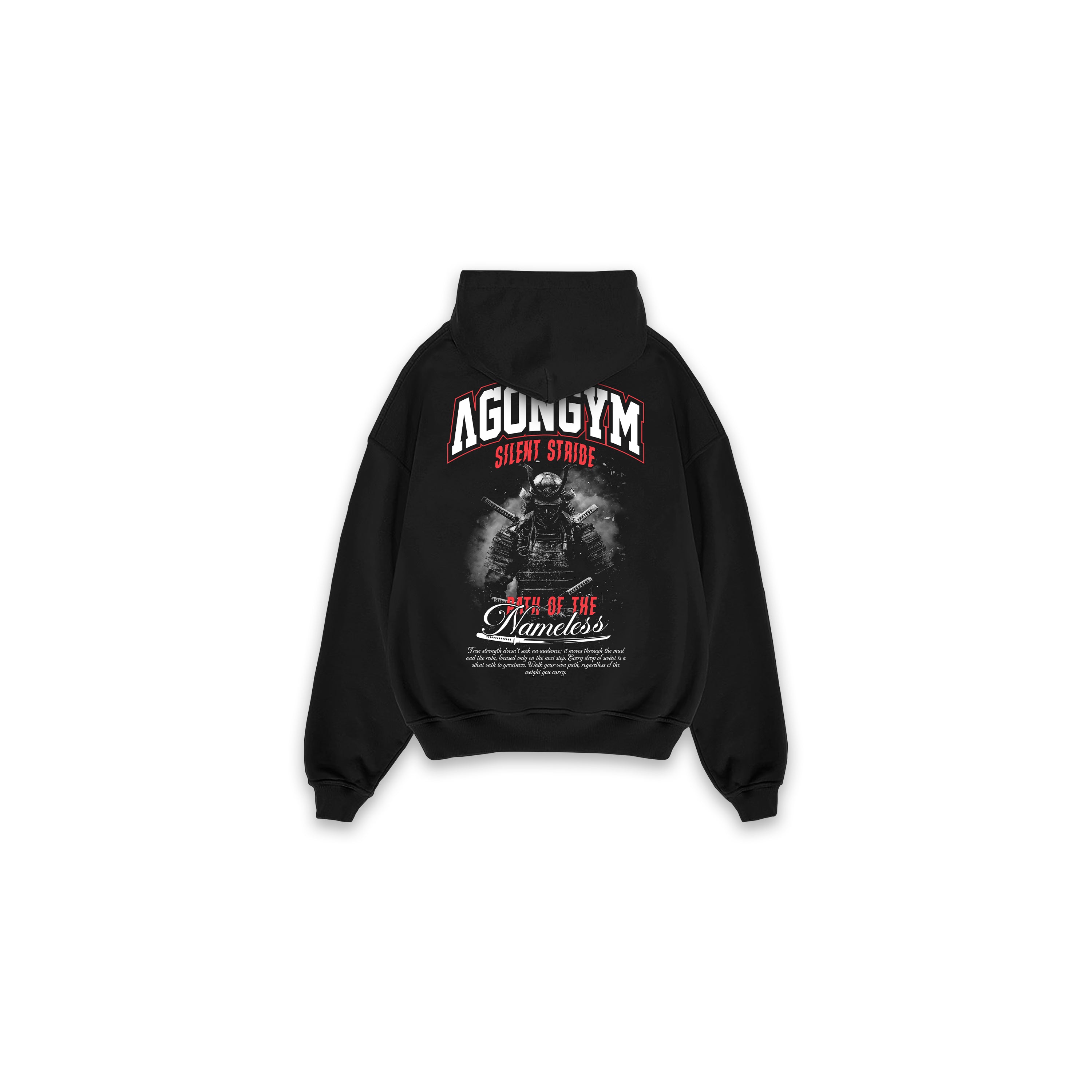 SILENT STRIDE HOODIE - BLACK