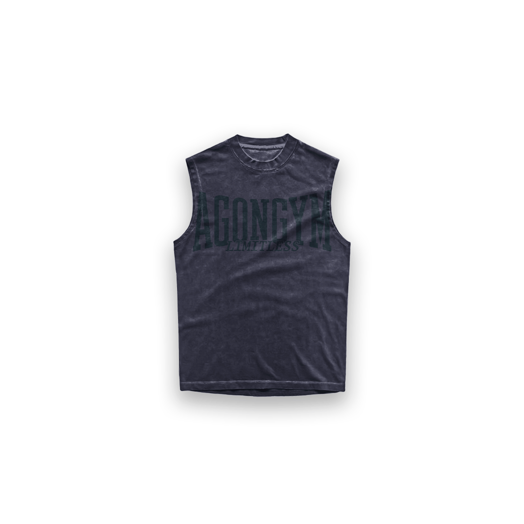 DARK OVERSIZE SLEEVELESS - PURPLE/BLACK