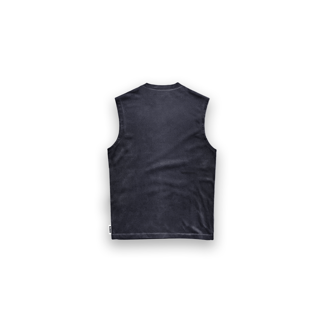 DARK OVERSIZE SLEEVELESS - PURPLE/BLACK