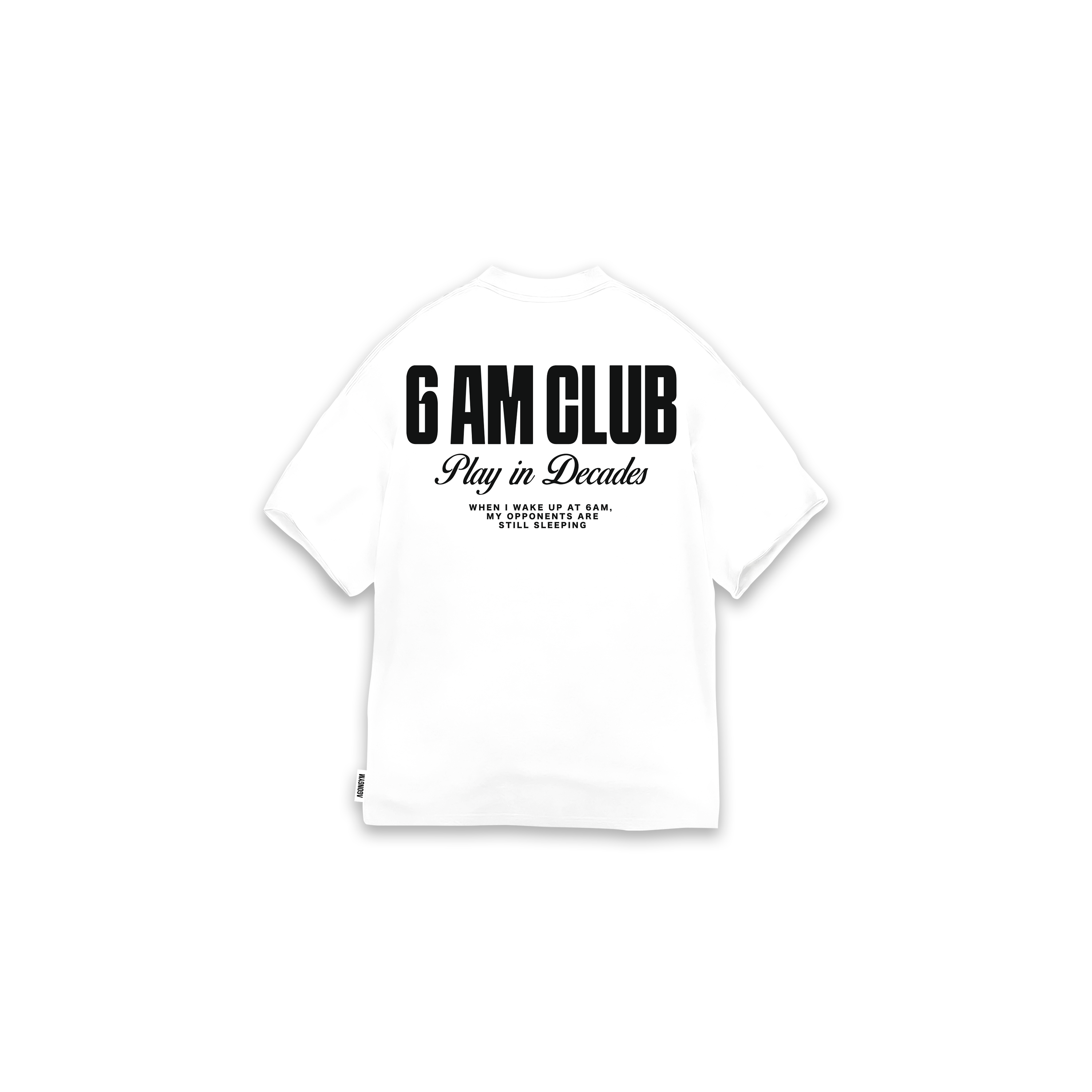 OVERSIZE 6AM CLUB - WHITE