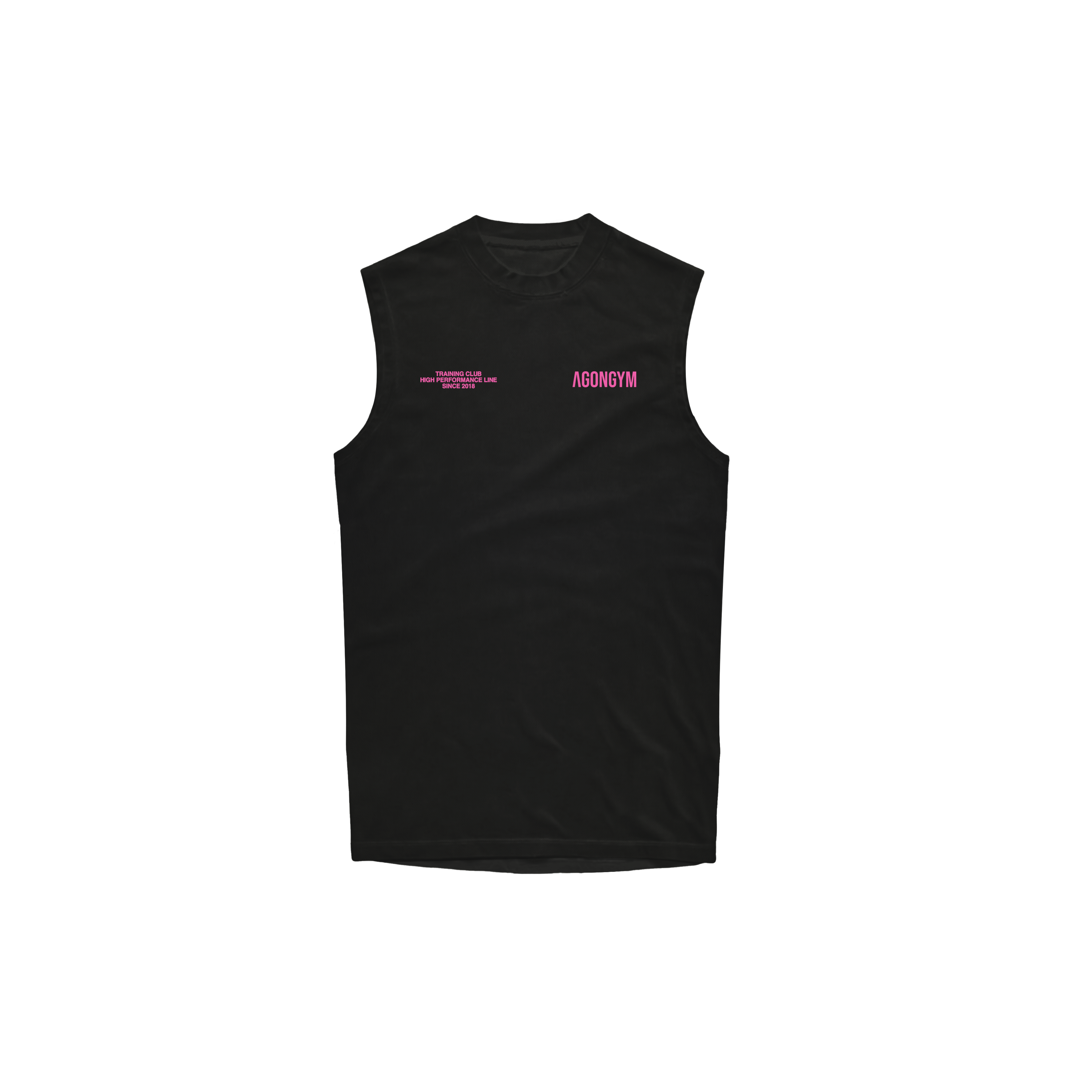 OVERSIZE SLEEVELESS TRAINING CLUB - BLACK